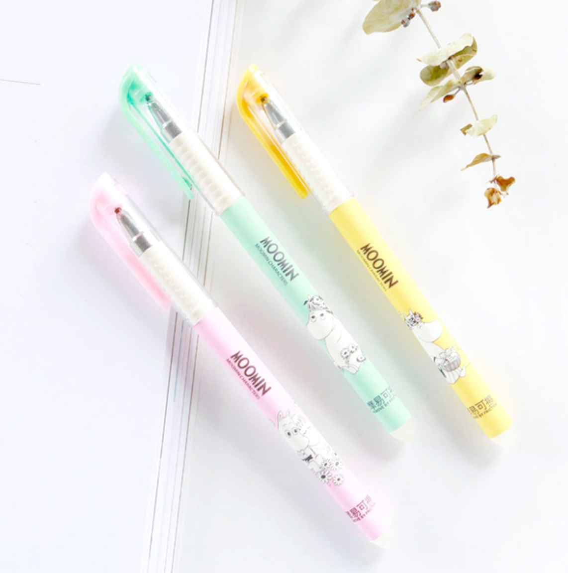 Moomin Erasable Gel Ink Pen - Blue