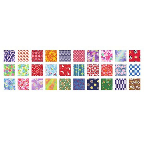 30-Pattern Washi Chiyogami Mini Origami Paper Box / SHOWA NOTE