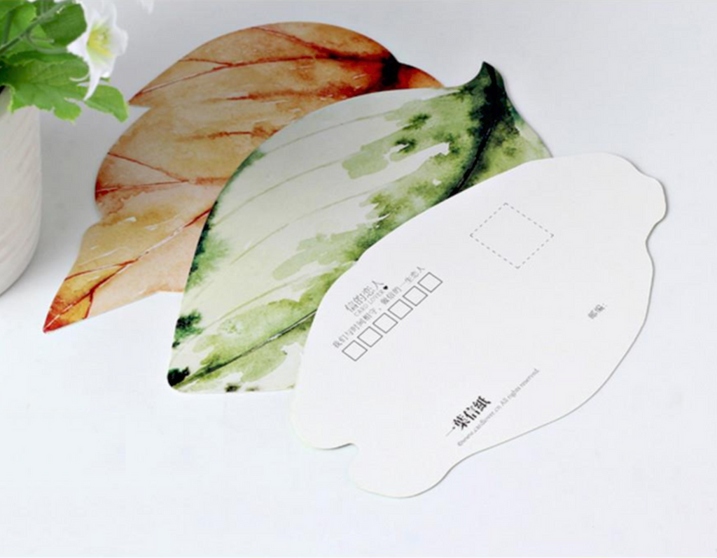 Written on a Leaf Greeting Cards