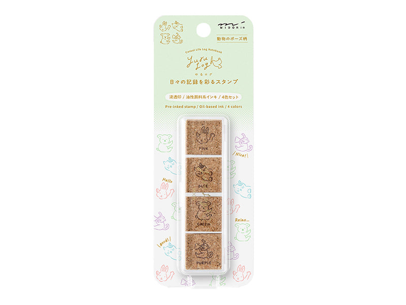 Midori Yuru Log Stamp Set