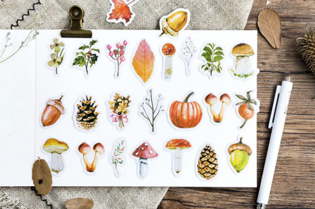 Autumn is Here Paper Stickers