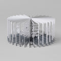 360° BOOK Snow Falling Forest / Seigensha
