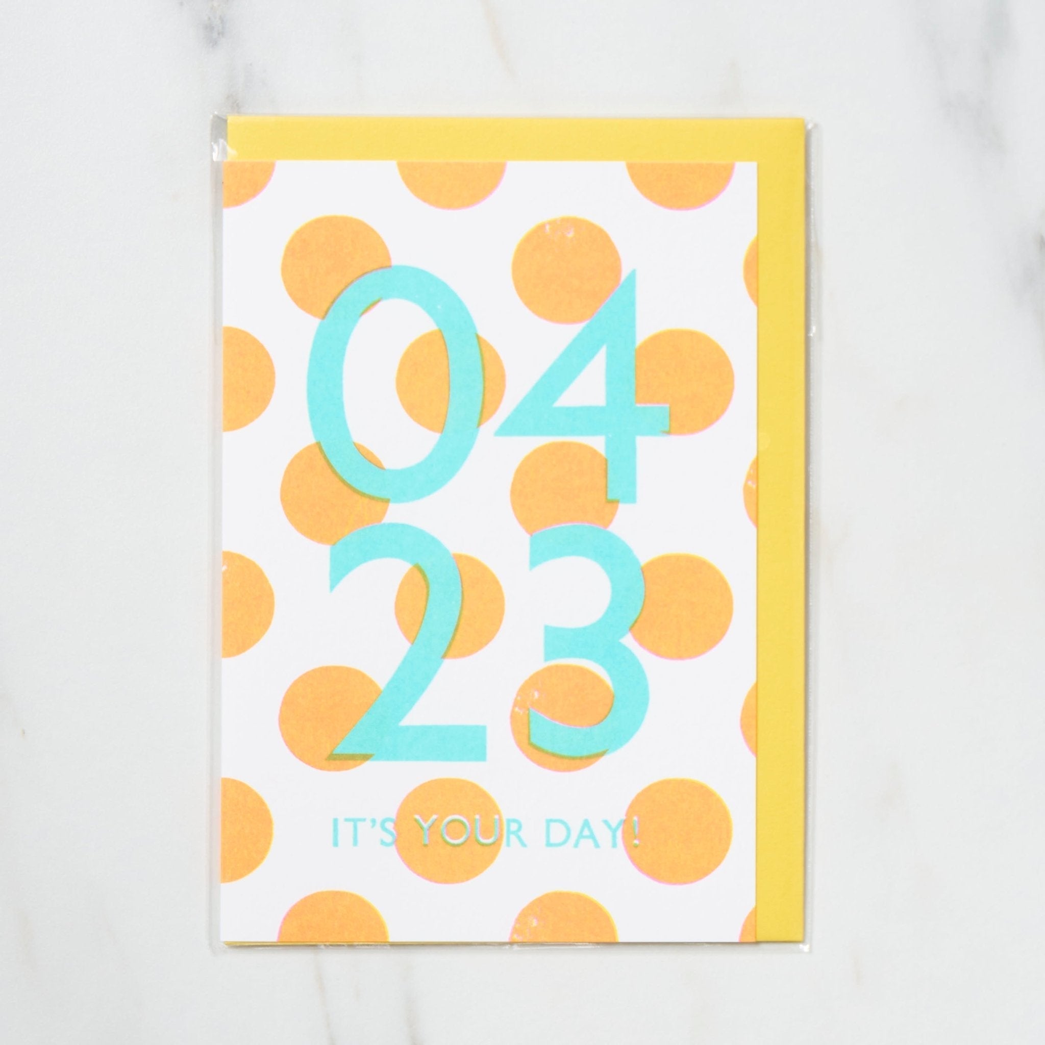 365 Find Your Day Card APRIL / Letterpress Letters
