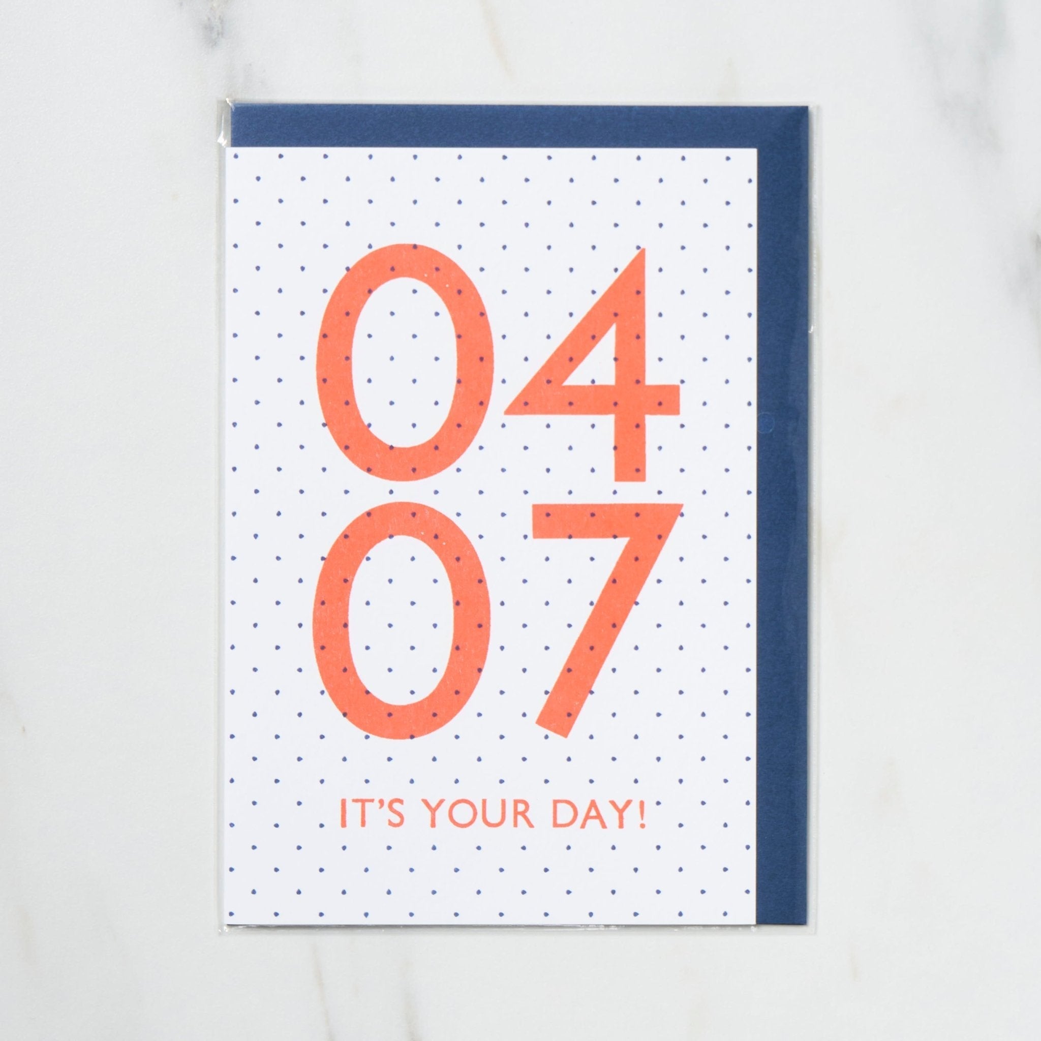 365 Find Your Day Card APRIL / Letterpress Letters
