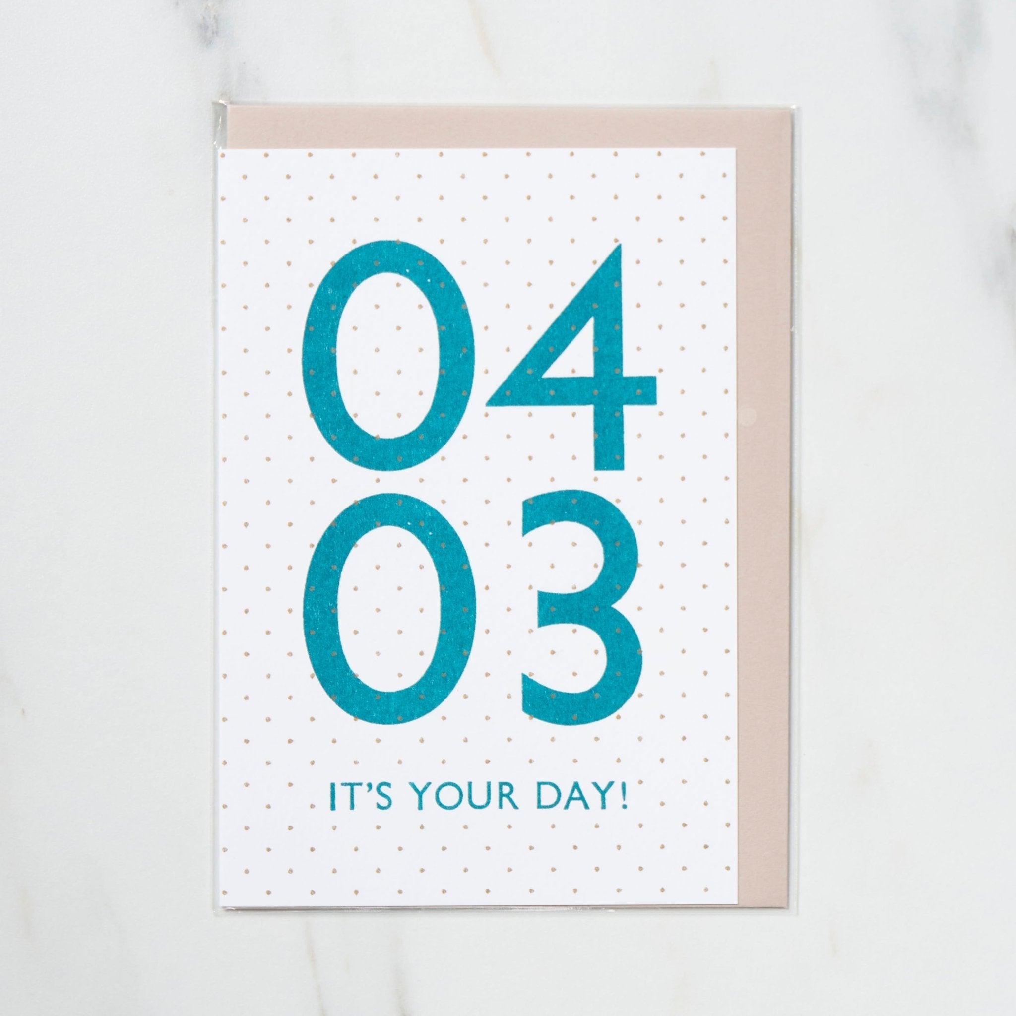 365 Find Your Day Card APRIL / Letterpress Letters