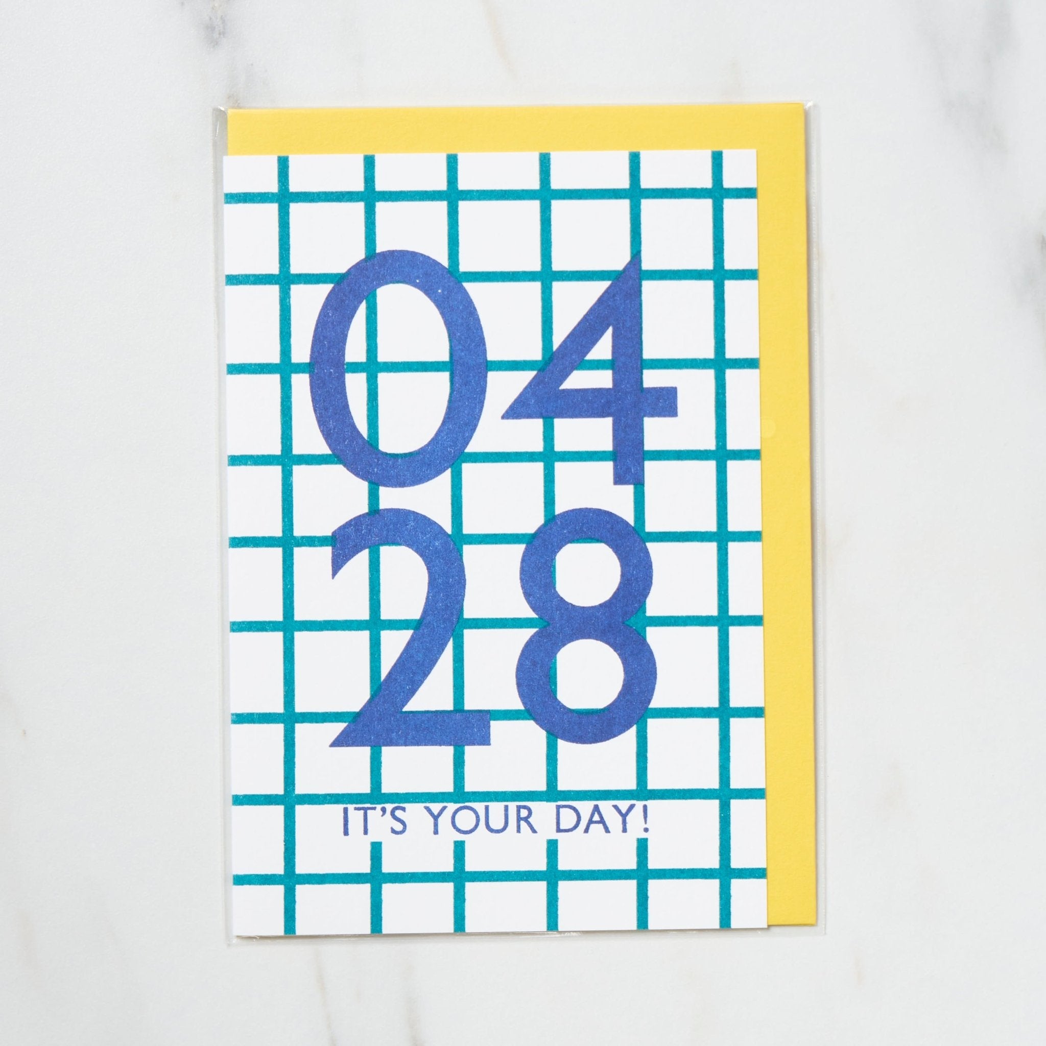 365 Find Your Day Card APRIL / Letterpress Letters