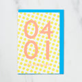365 Find Your Day Card APRIL / Letterpress Letters