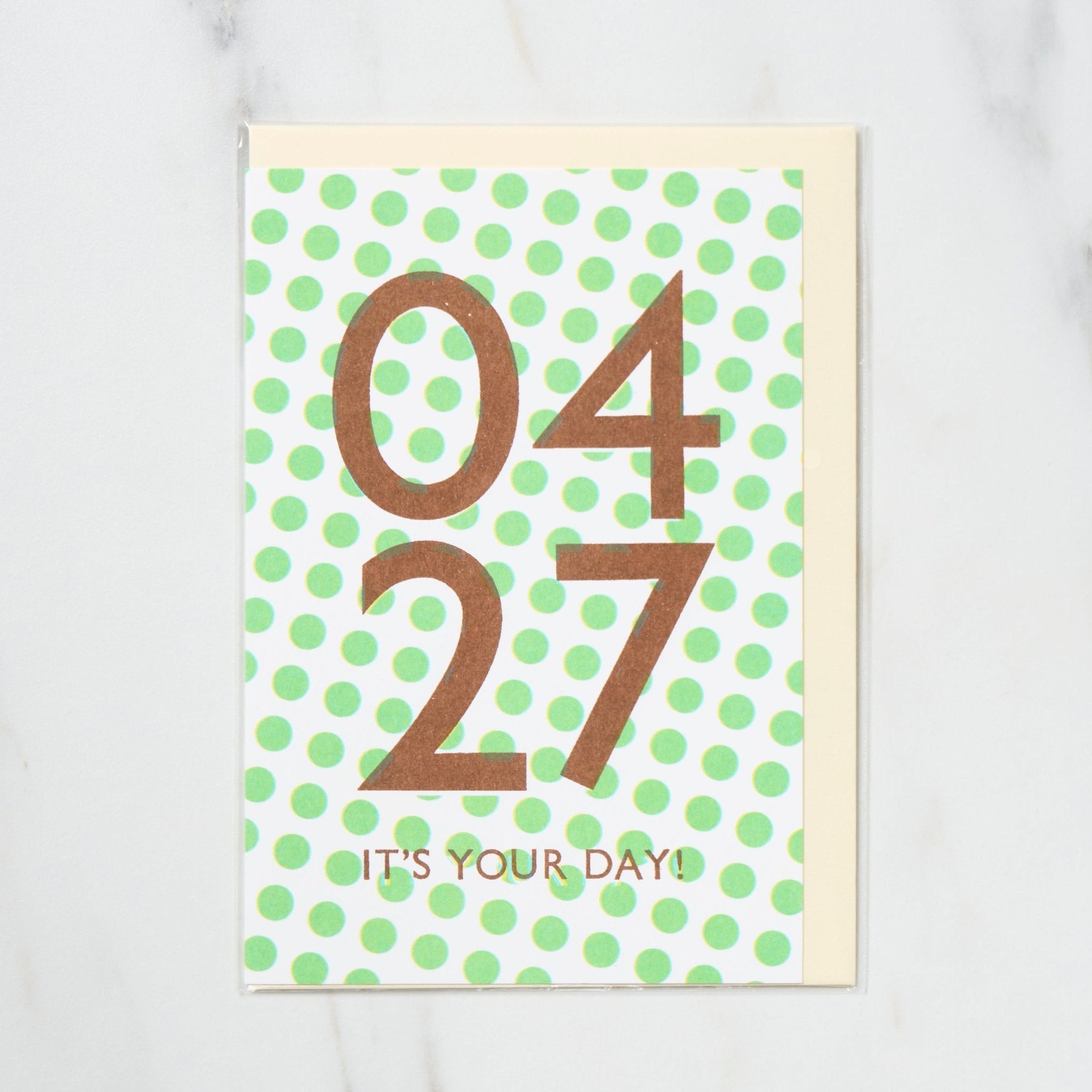 365 Find Your Day Card APRIL / Letterpress Letters