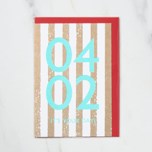 365 Find Your Day Card APRIL / Letterpress Letters