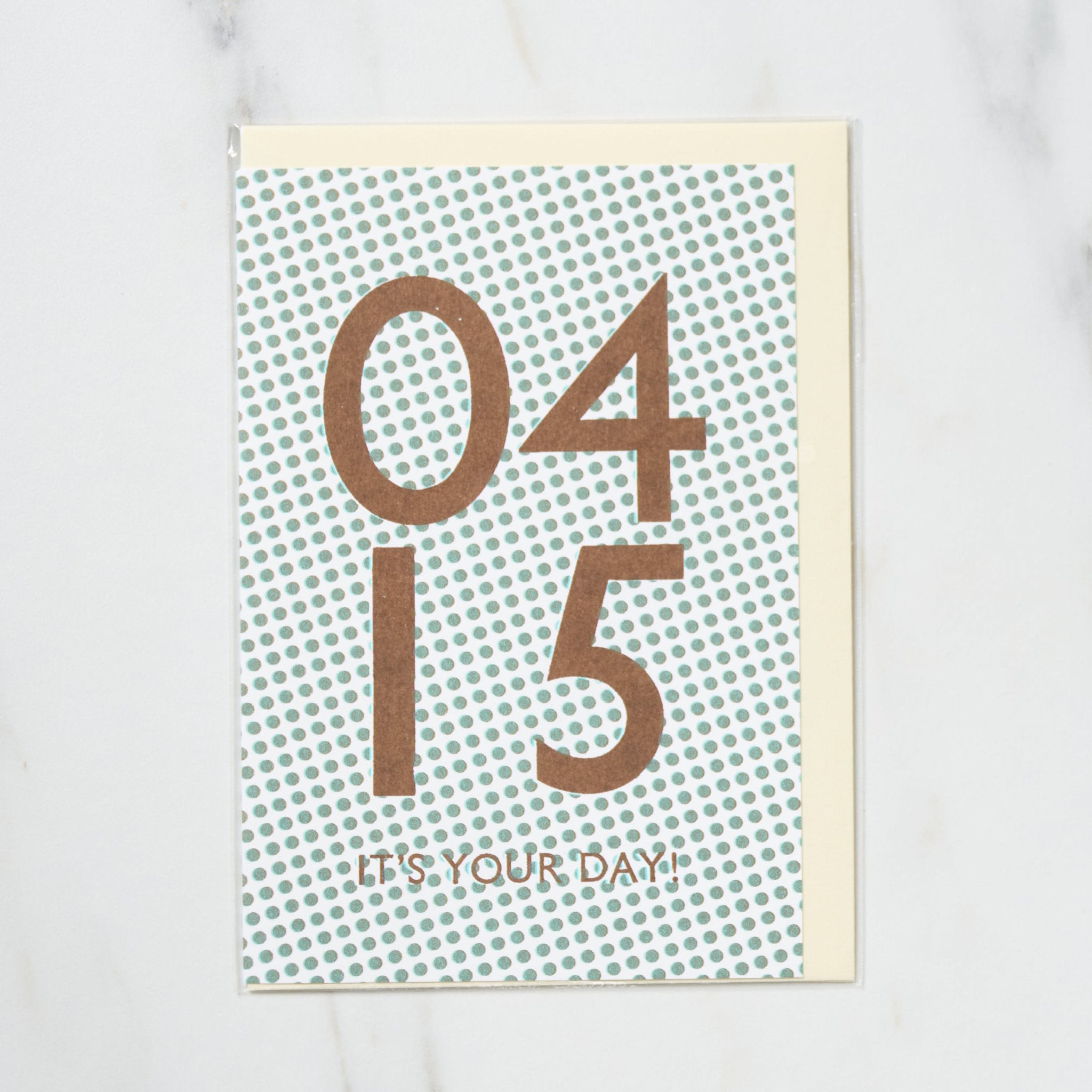 365 Find Your Day Card APRIL / Letterpress Letters