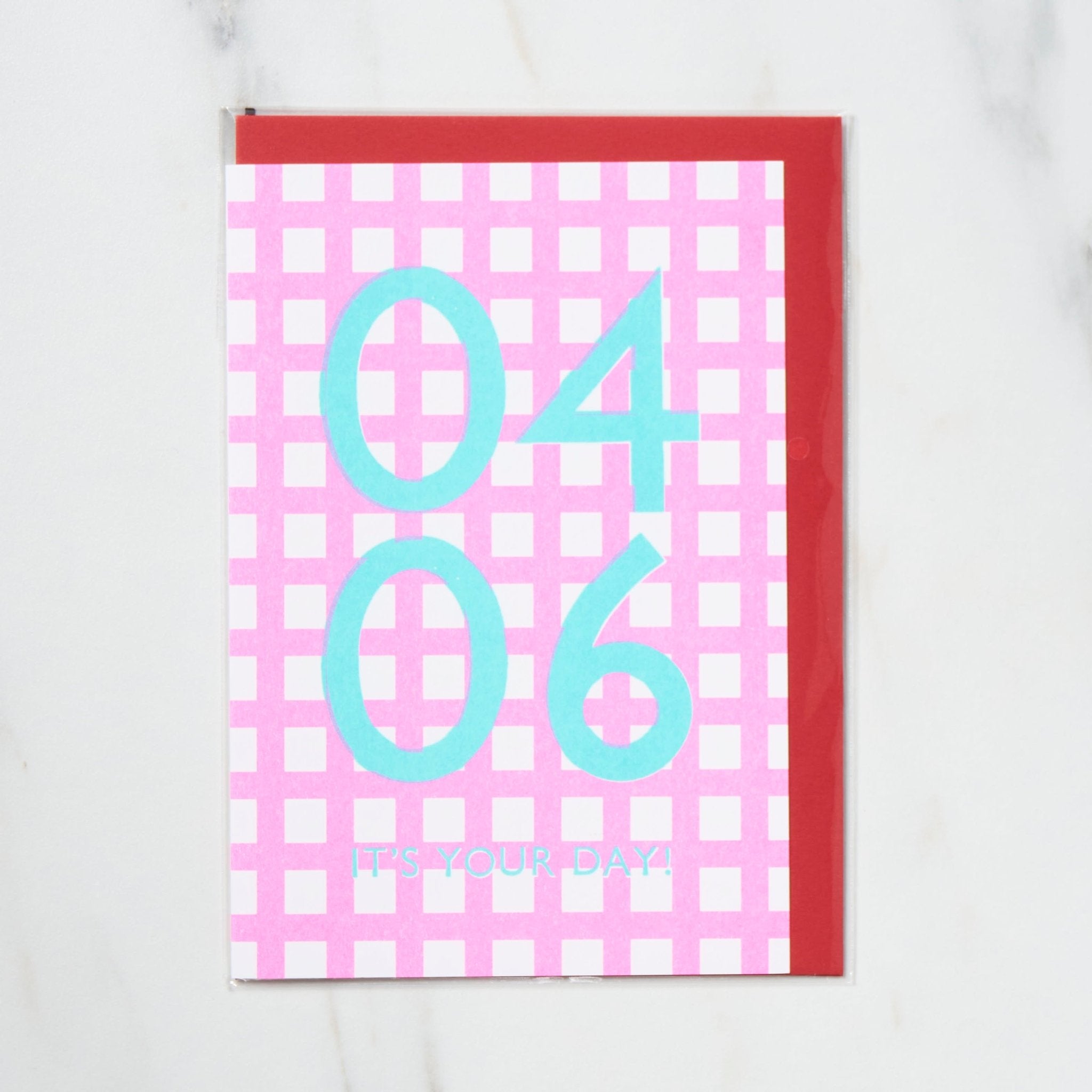 365 Find Your Day Card APRIL / Letterpress Letters