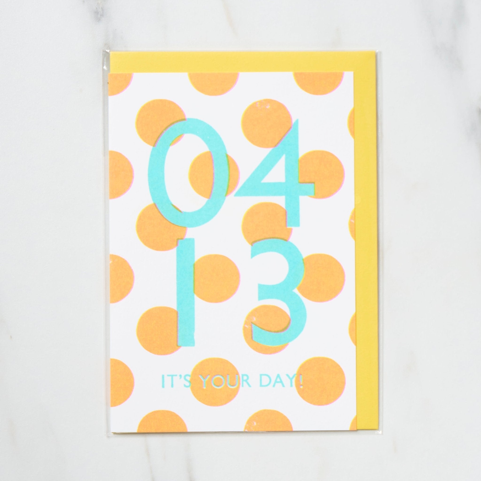 365 Find Your Day Card APRIL / Letterpress Letters