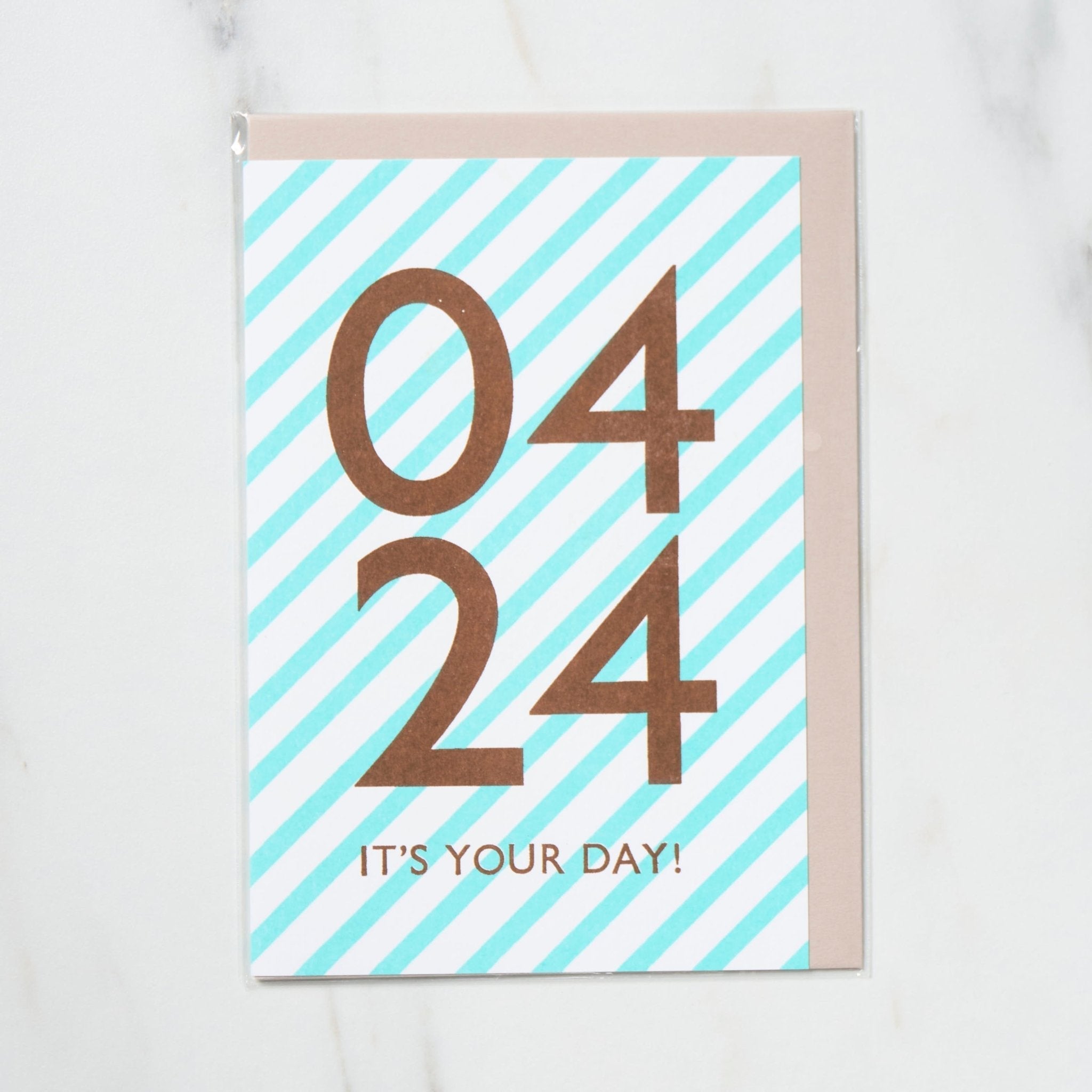 365 Find Your Day Card APRIL / Letterpress Letters