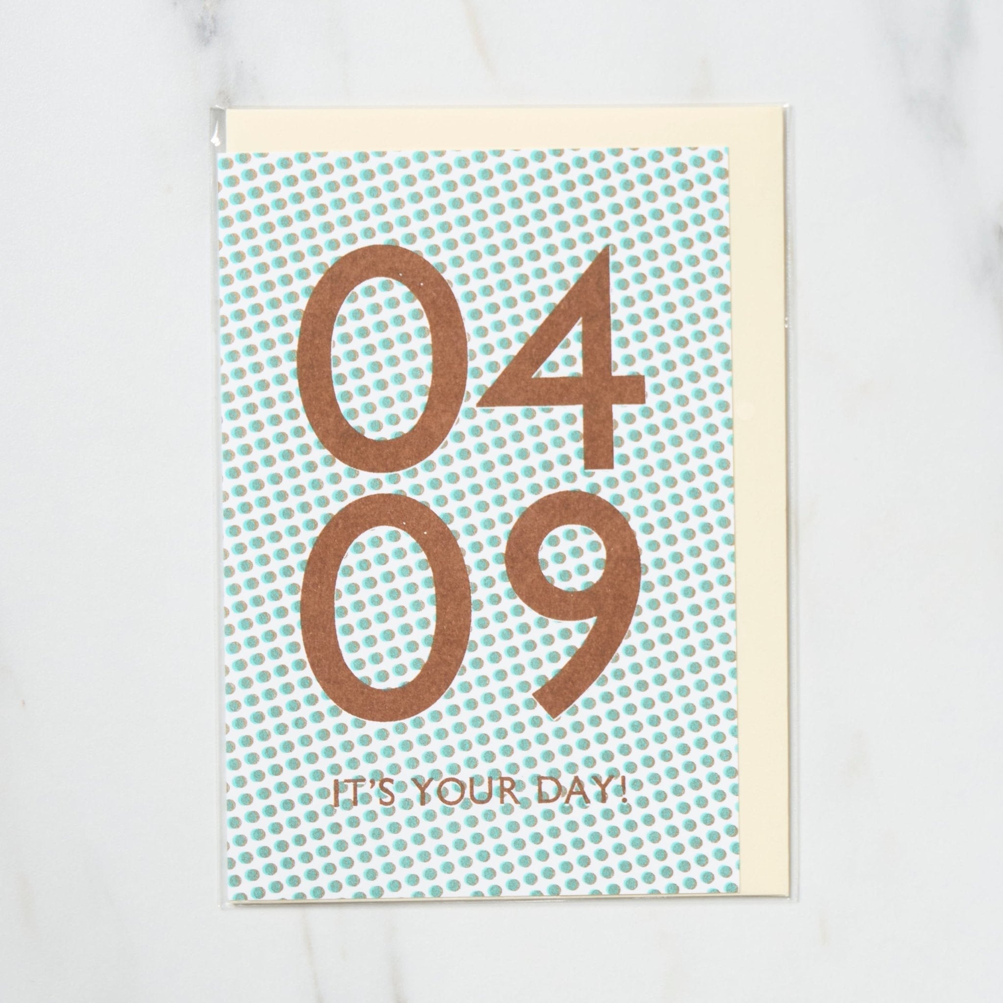 365 Find Your Day Card APRIL / Letterpress Letters