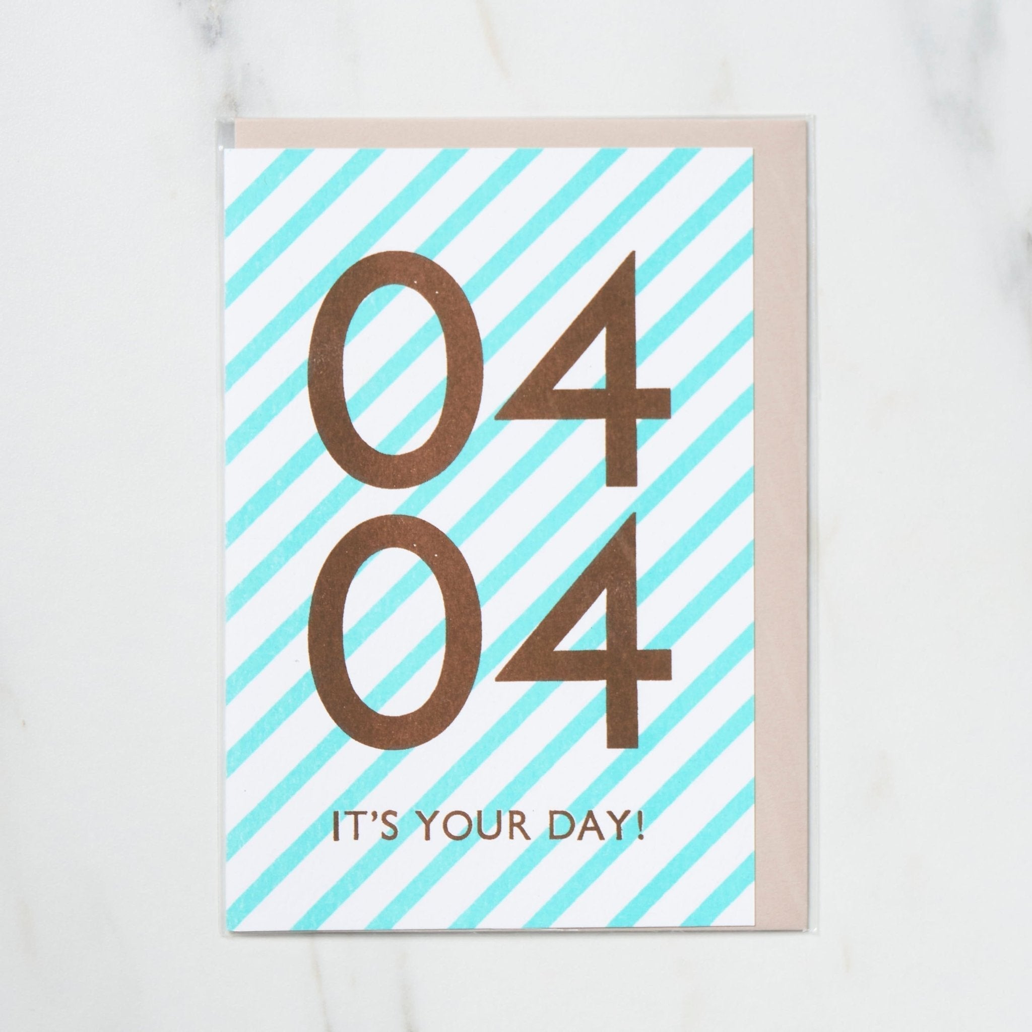 365 Find Your Day Card APRIL / Letterpress Letters