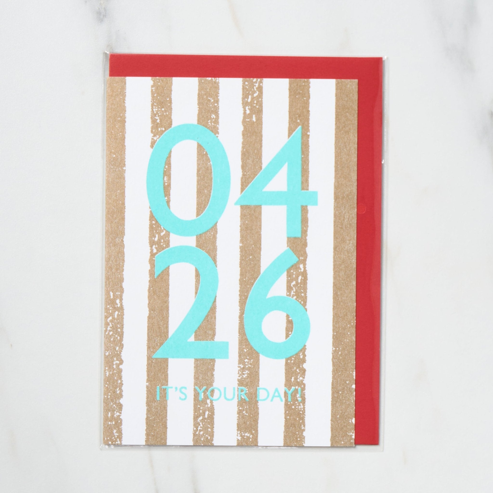 365 Find Your Day Card APRIL / Letterpress Letters