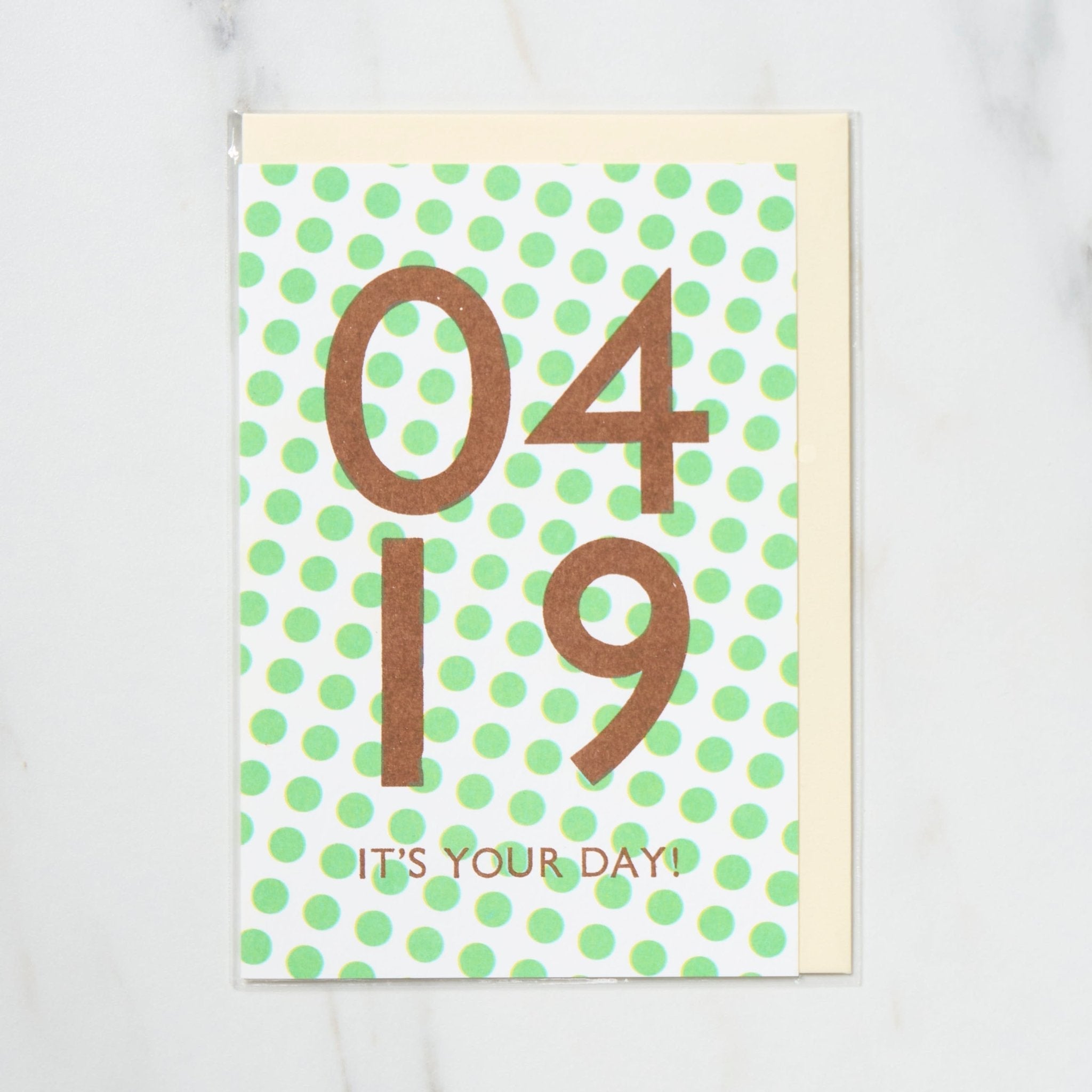 365 Find Your Day Card APRIL / Letterpress Letters