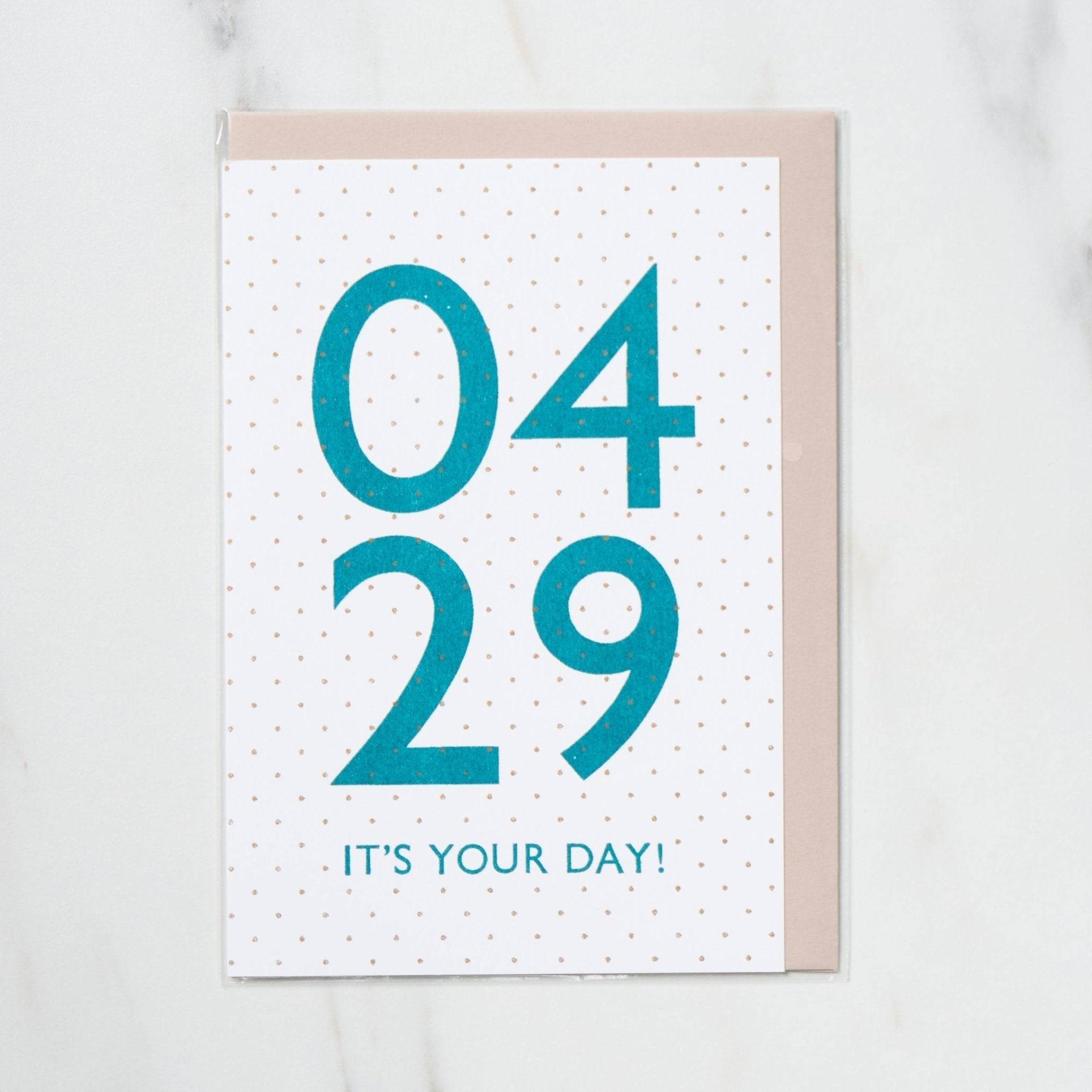 365 Find Your Day Card APRIL / Letterpress Letters