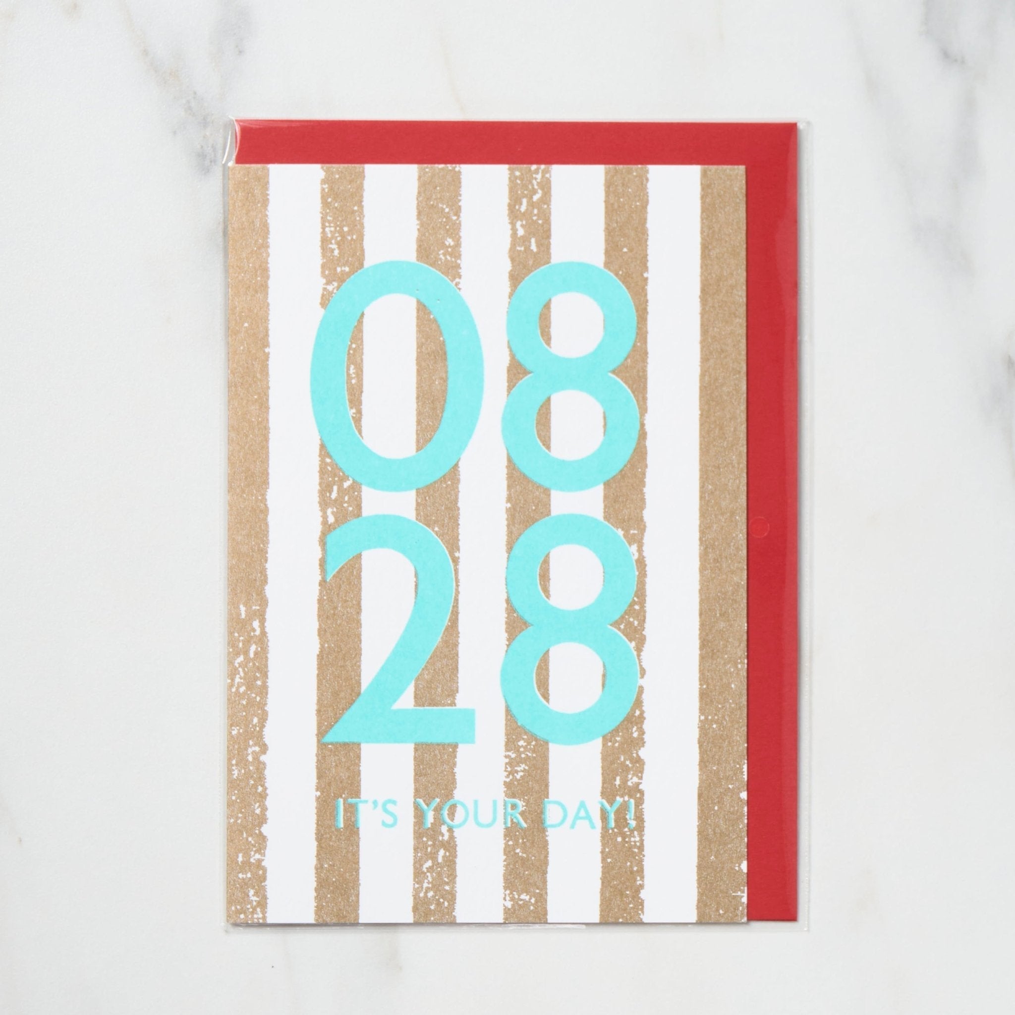 365 Find Your Day Card AUGUST / Letterpress Letters