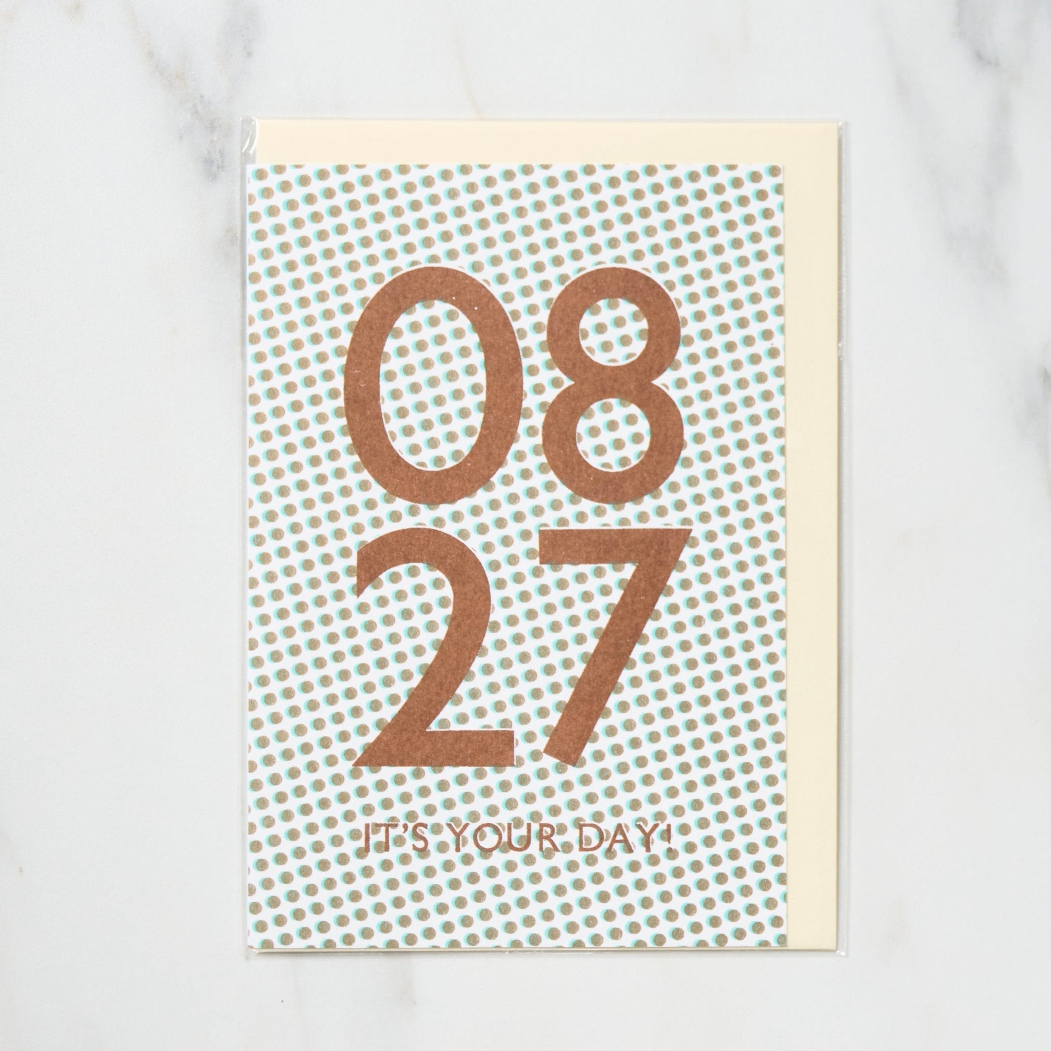 365 Find Your Day Card AUGUST / Letterpress Letters