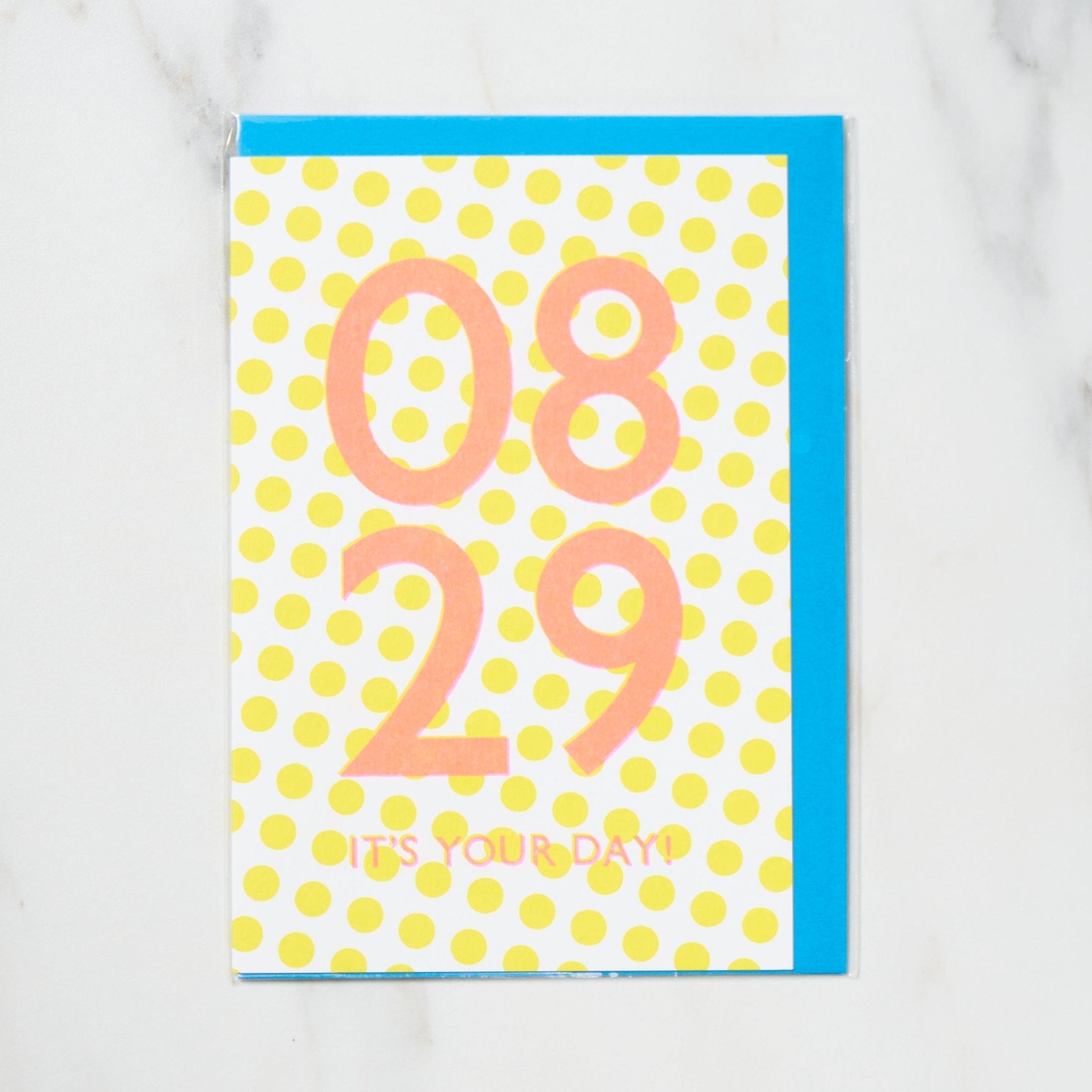 365 Find Your Day Card AUGUST / Letterpress Letters