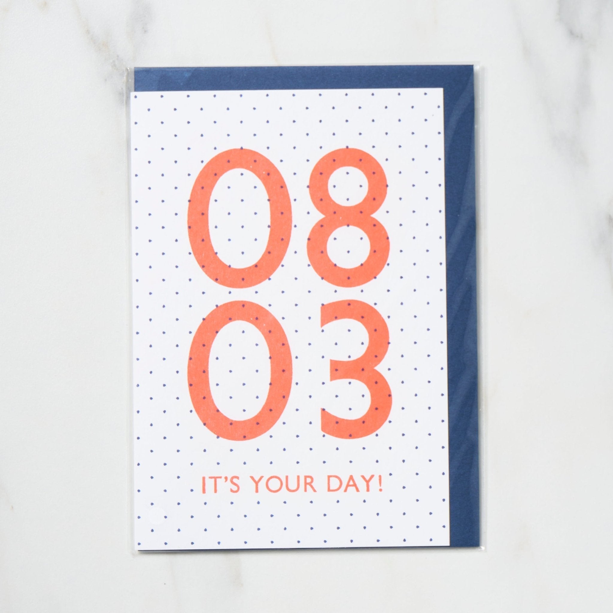 365 Find Your Day Card AUGUST / Letterpress Letters