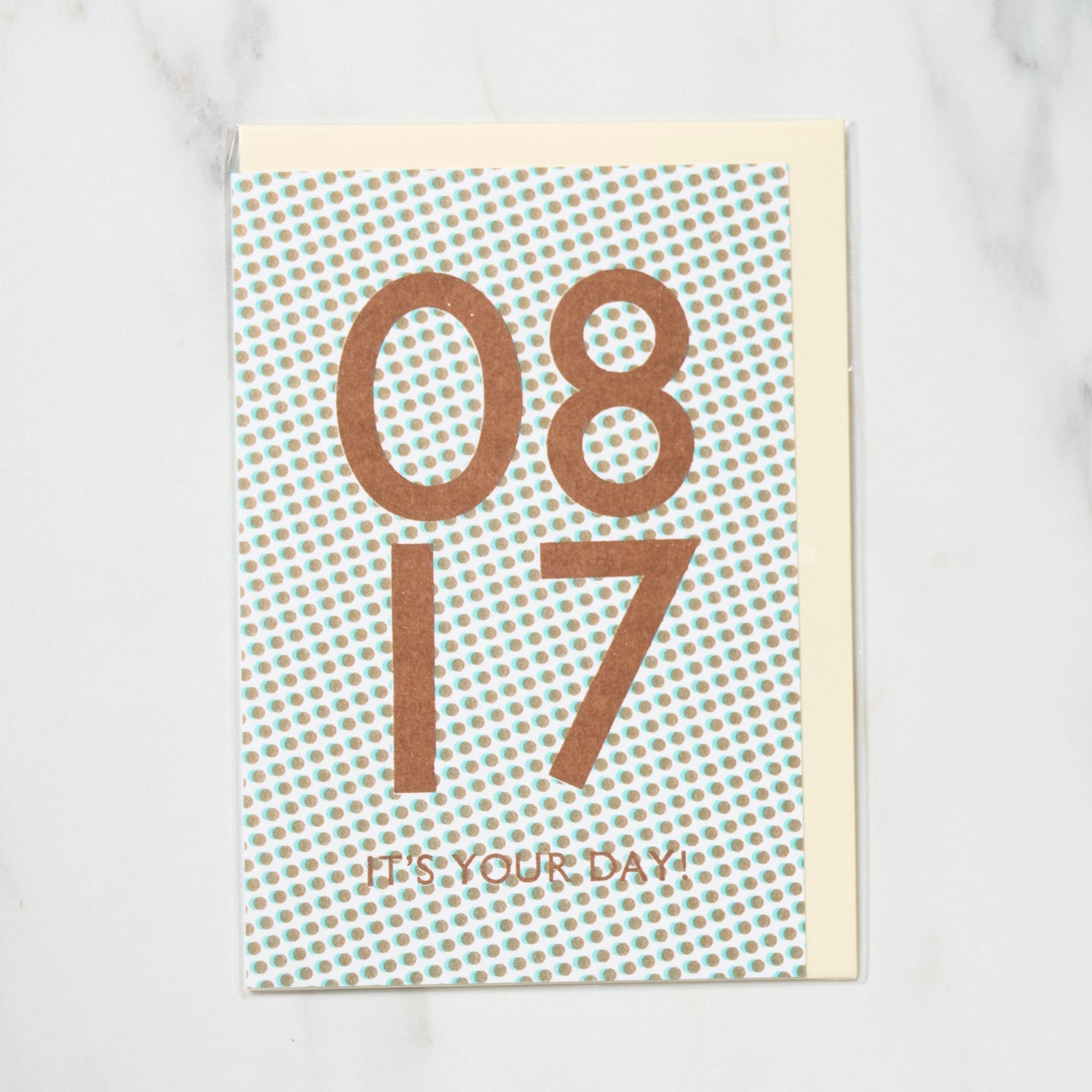 365 Find Your Day Card AUGUST / Letterpress Letters