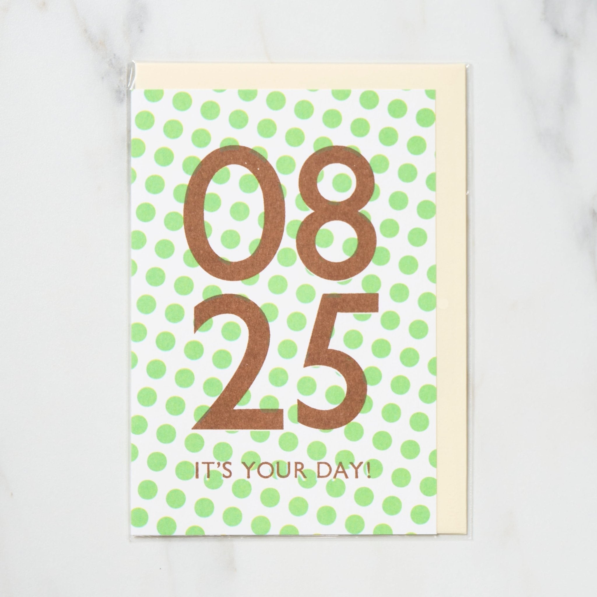 365 Find Your Day Card AUGUST / Letterpress Letters