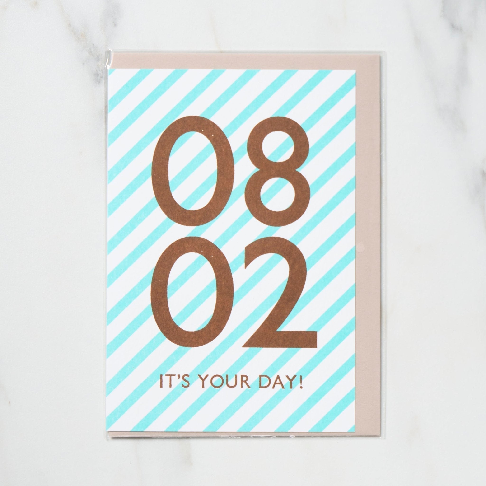 365 Find Your Day Card AUGUST / Letterpress Letters