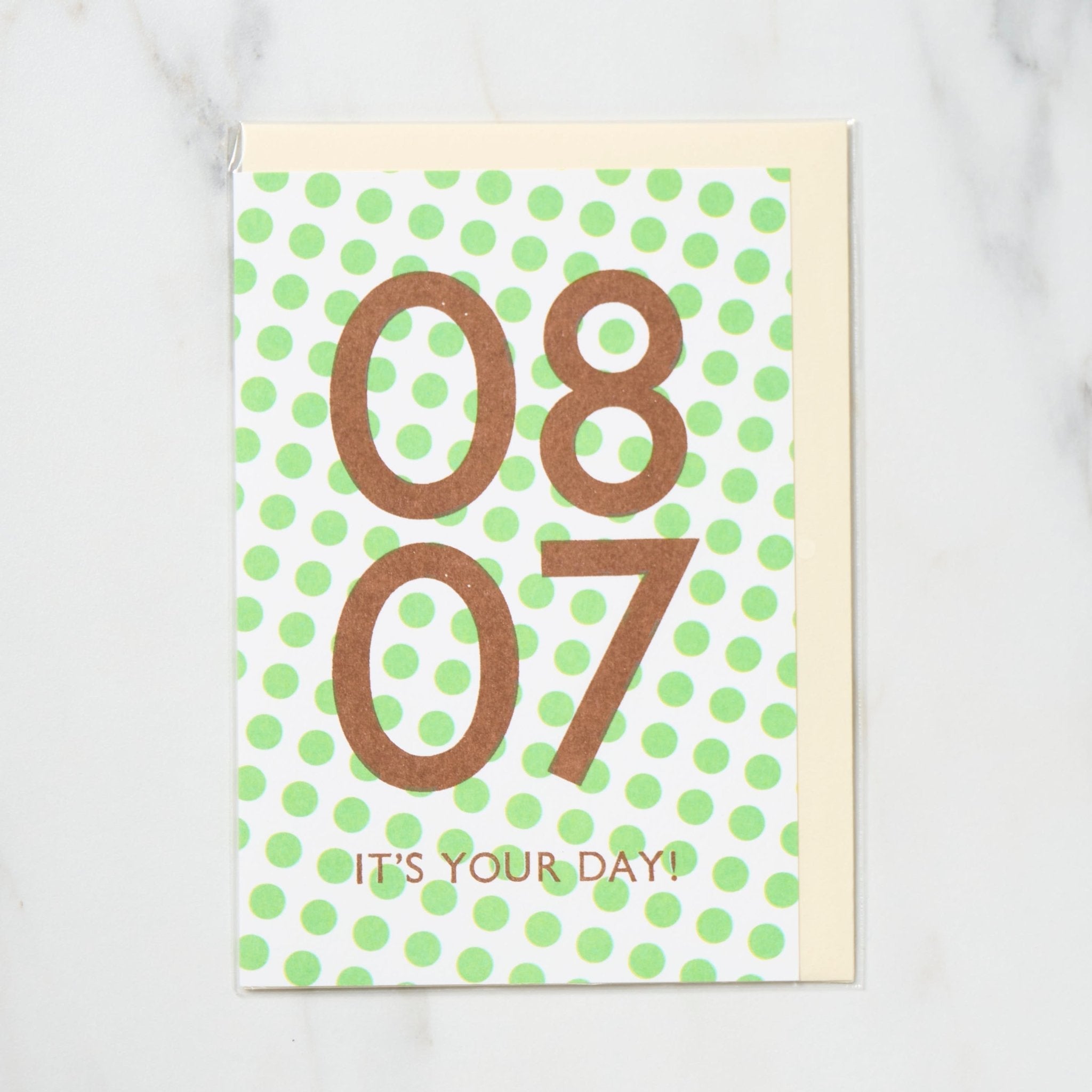 365 Find Your Day Card AUGUST / Letterpress Letters