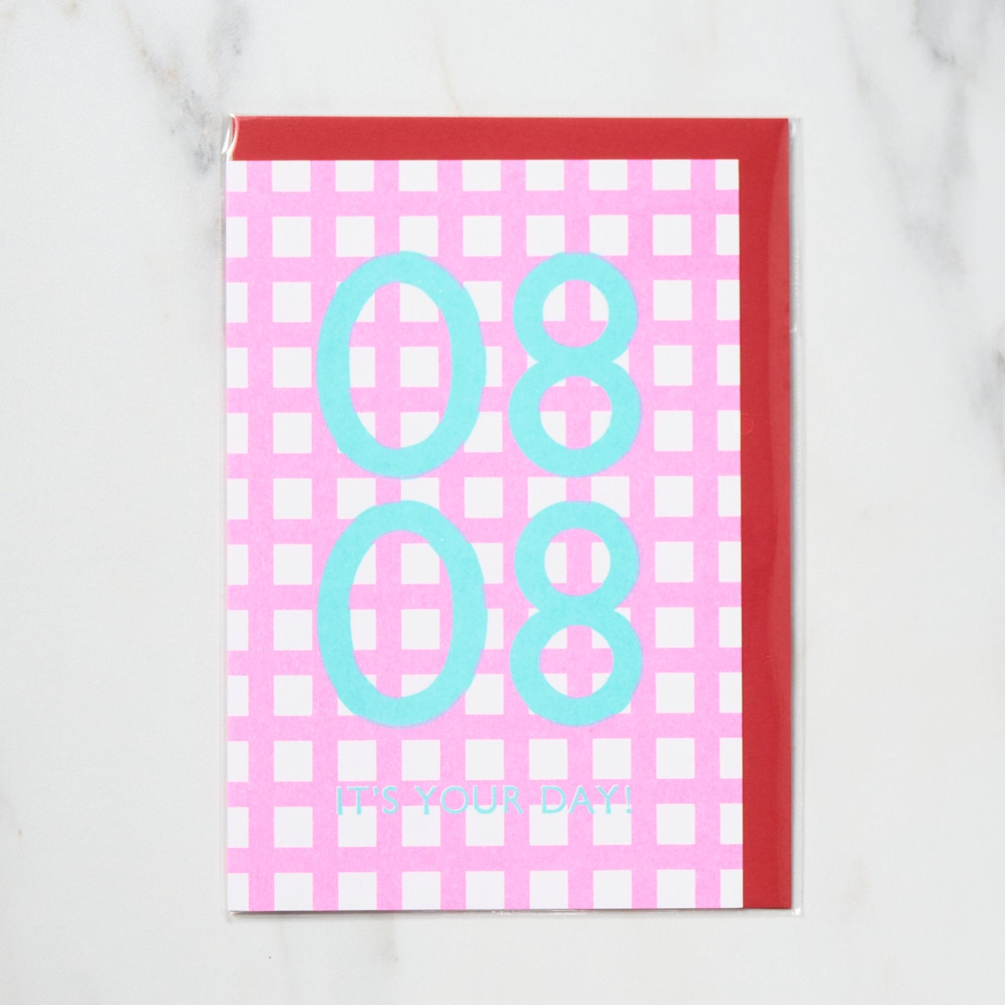 365 Find Your Day Card AUGUST / Letterpress Letters