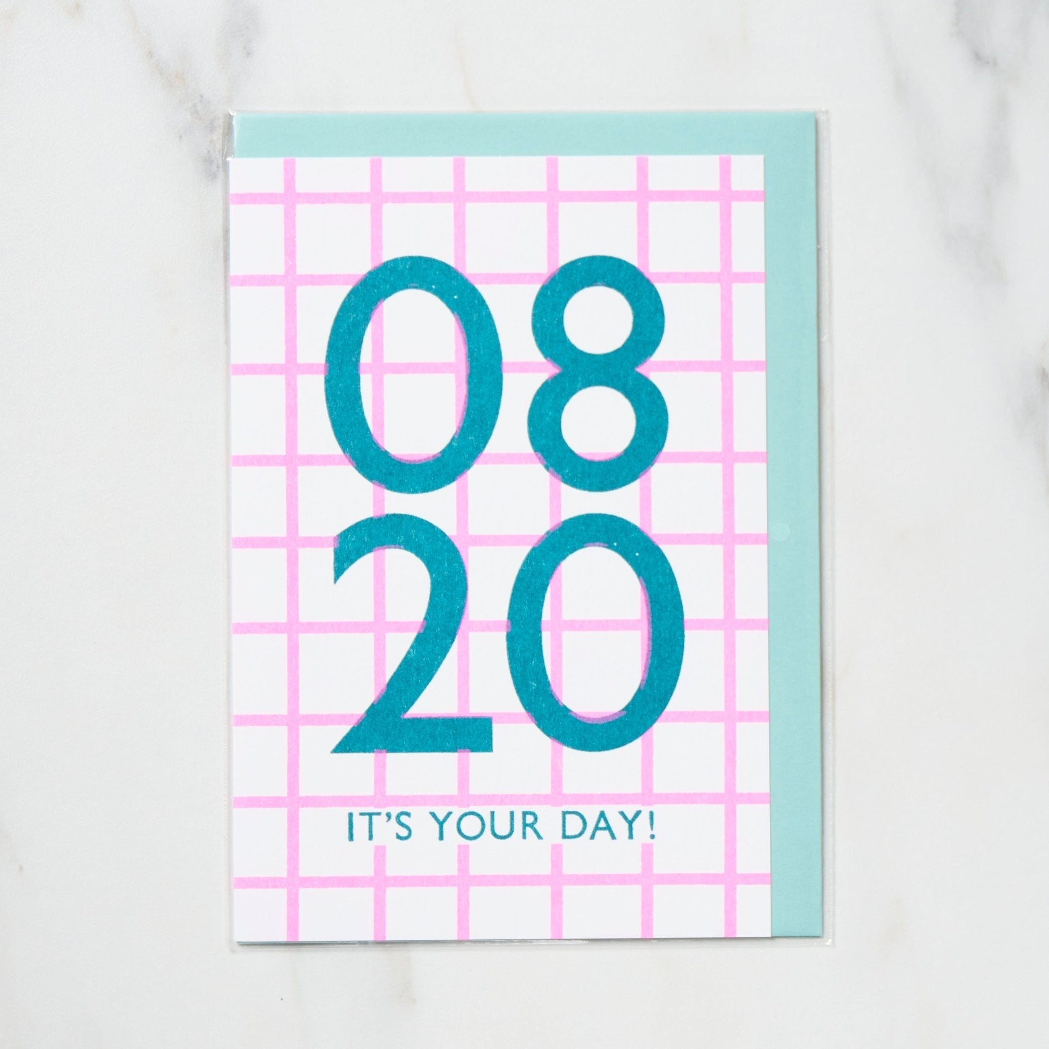 365 Find Your Day Card AUGUST / Letterpress Letters