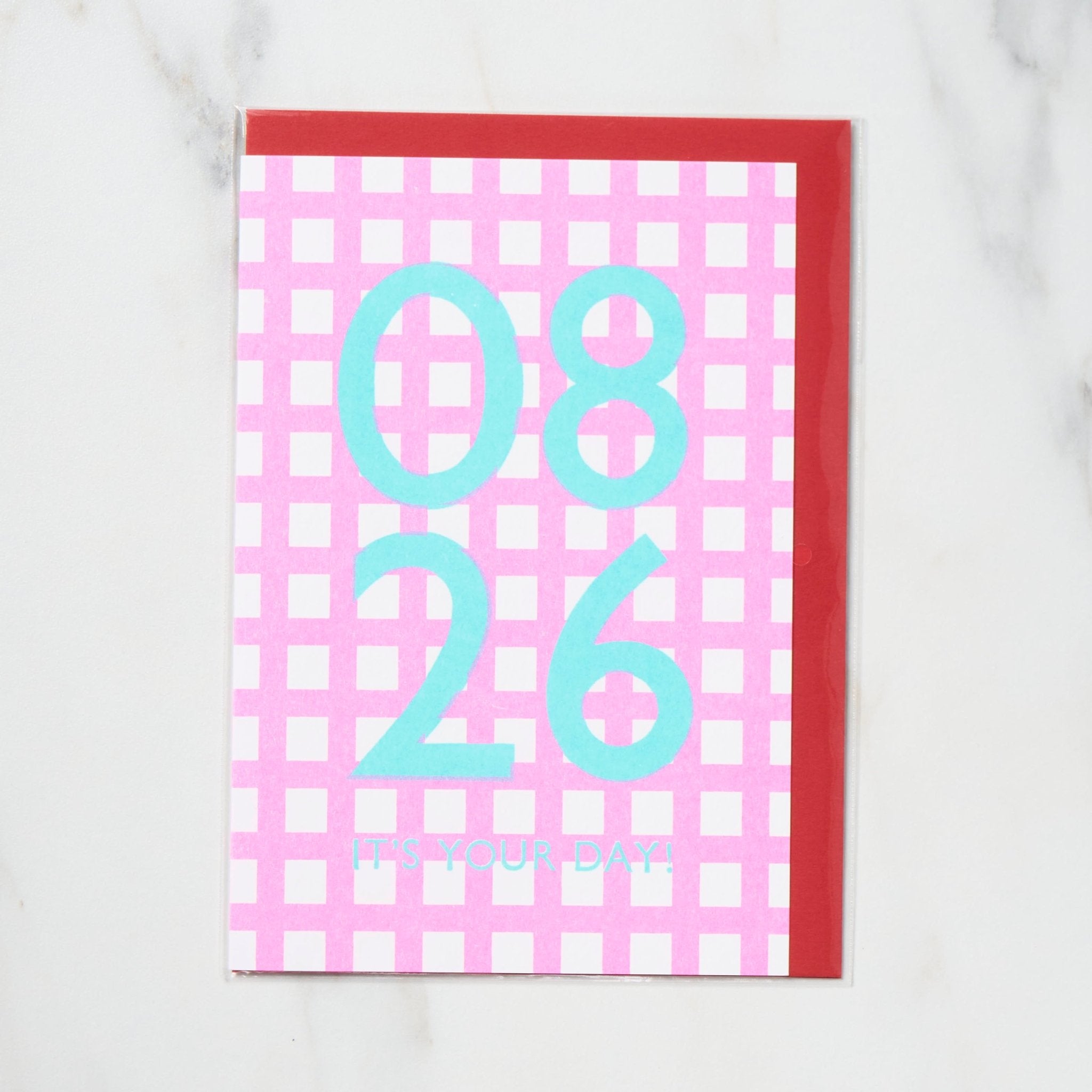 365 Find Your Day Card AUGUST / Letterpress Letters