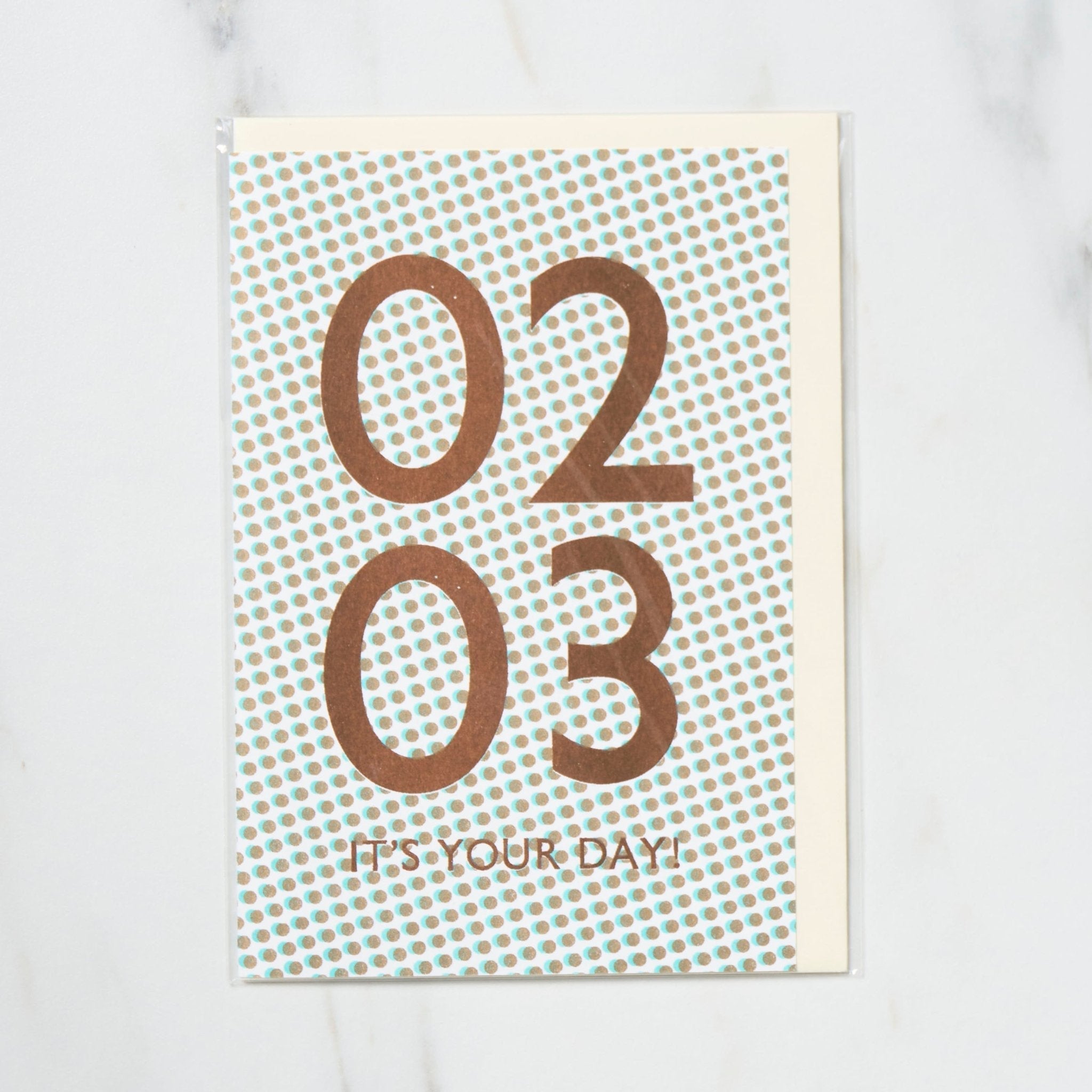365 Find Your Day Card FEBRUARY / Letterpress Letters