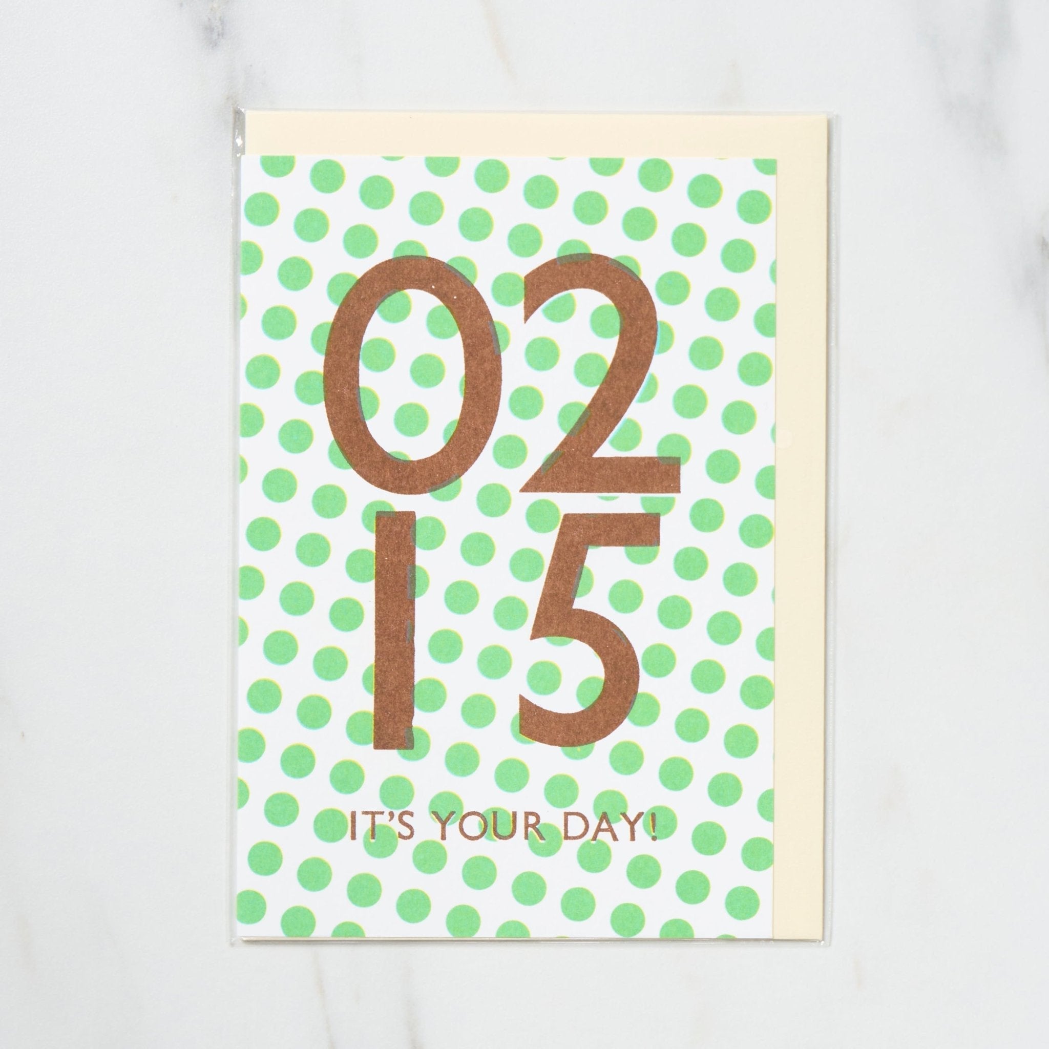 365 Find Your Day Card FEBRUARY / Letterpress Letters