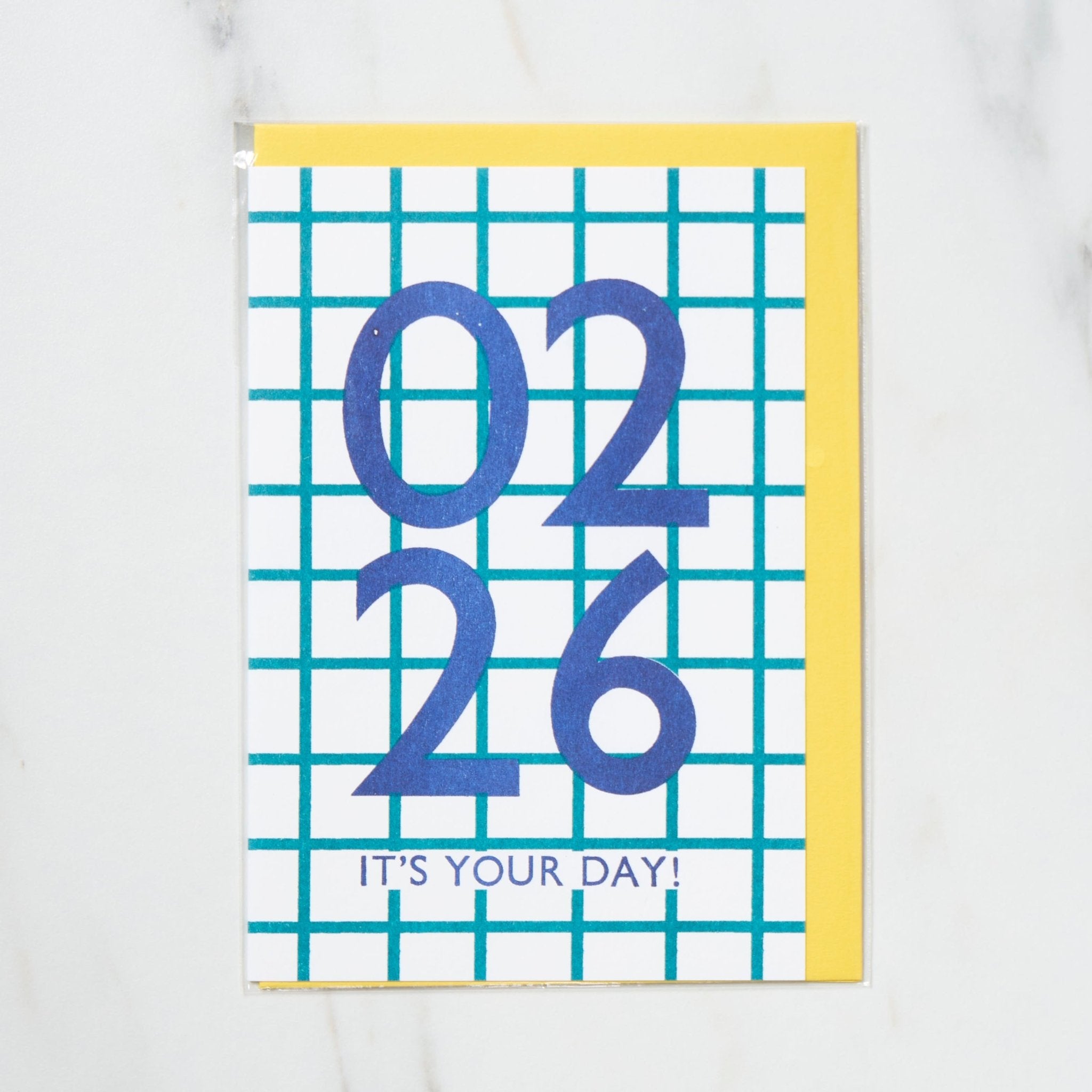 365 Find Your Day Card FEBRUARY / Letterpress Letters