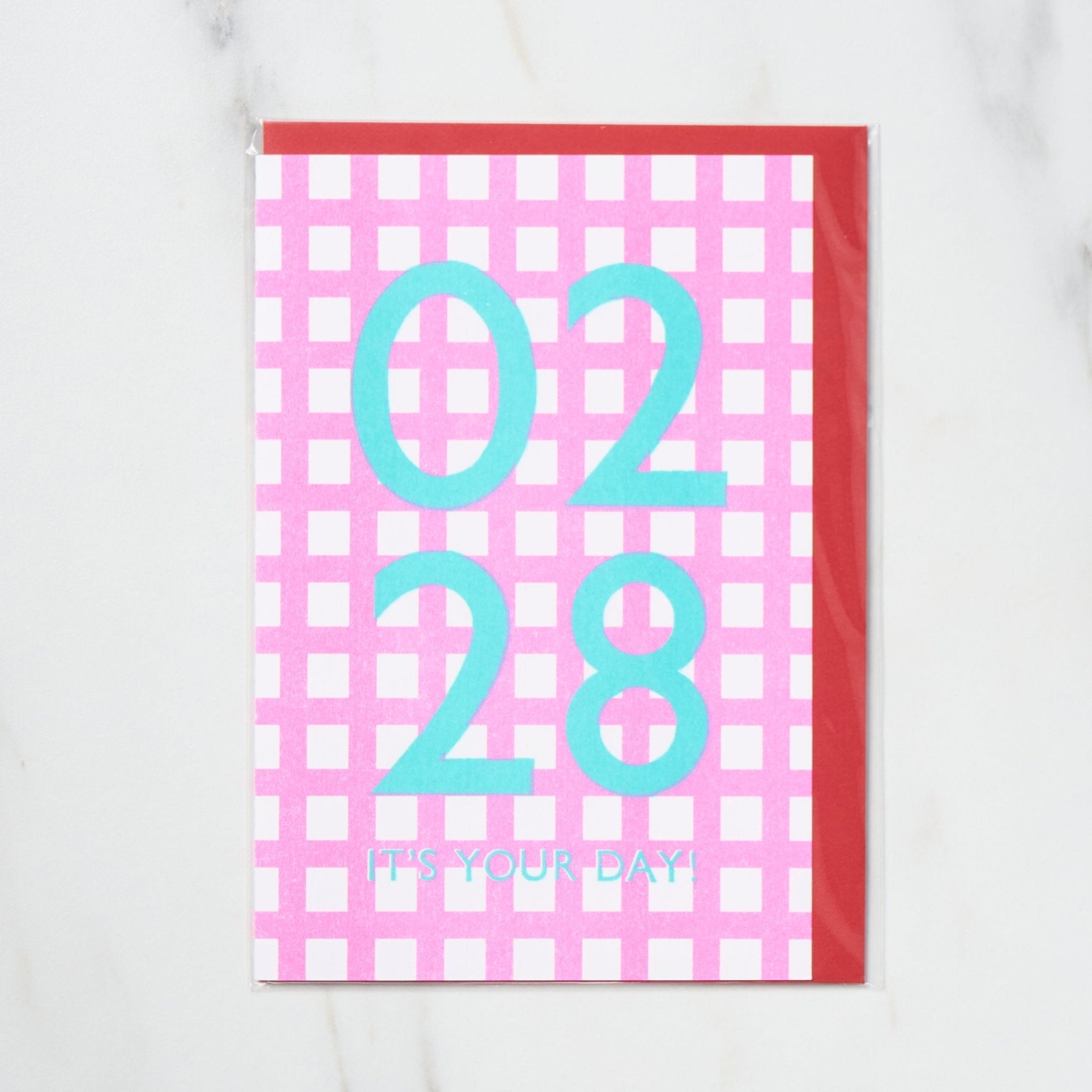365 Find Your Day Card FEBRUARY / Letterpress Letters