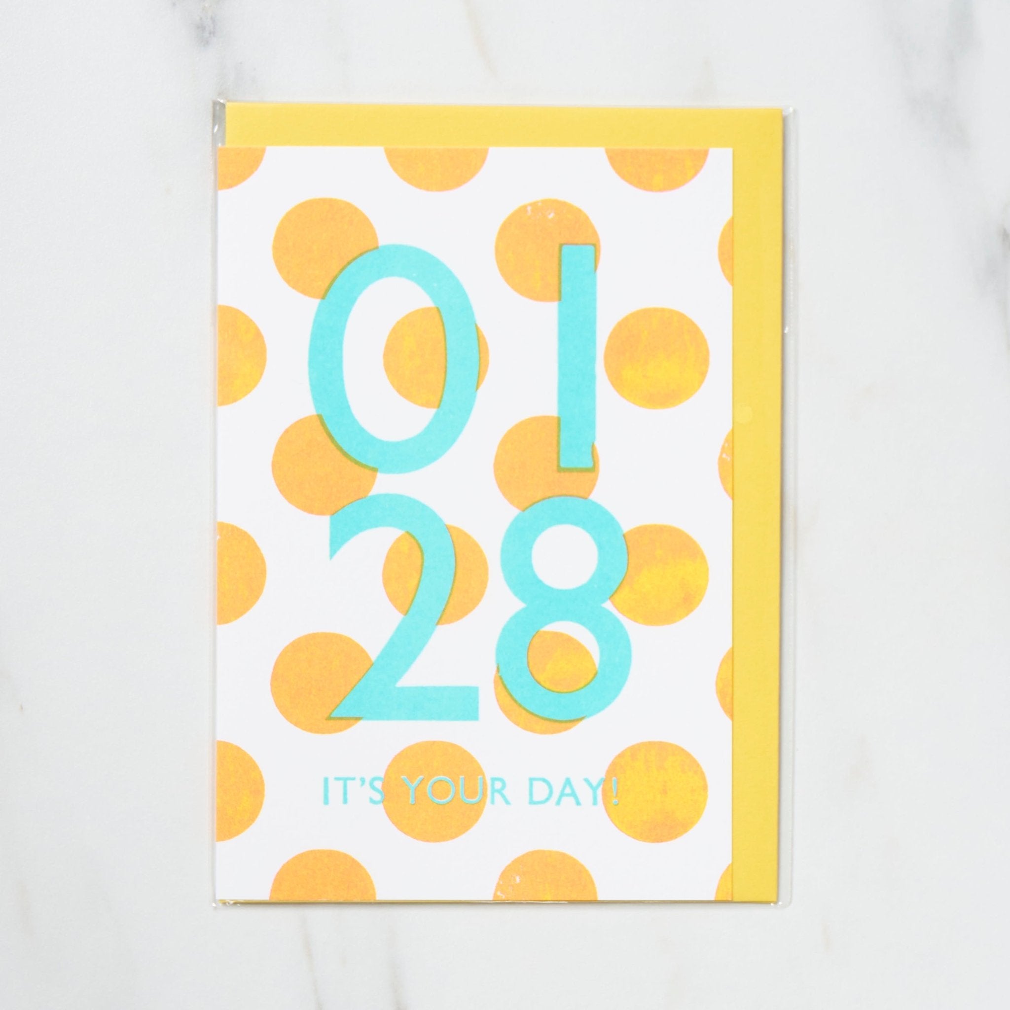 365 Find Your Day Card JANUARY / Letterpress Letters