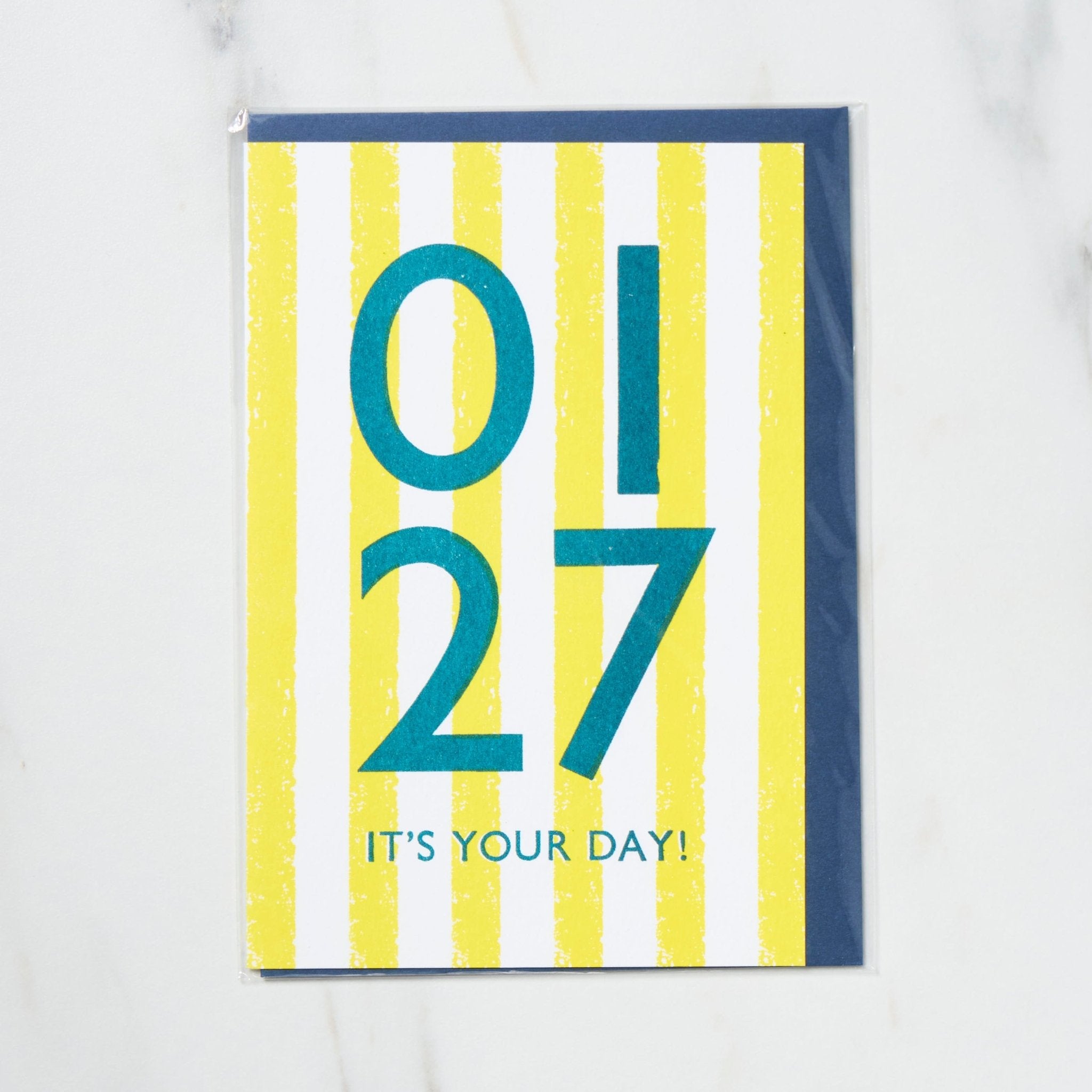 365 Find Your Day Card JANUARY / Letterpress Letters