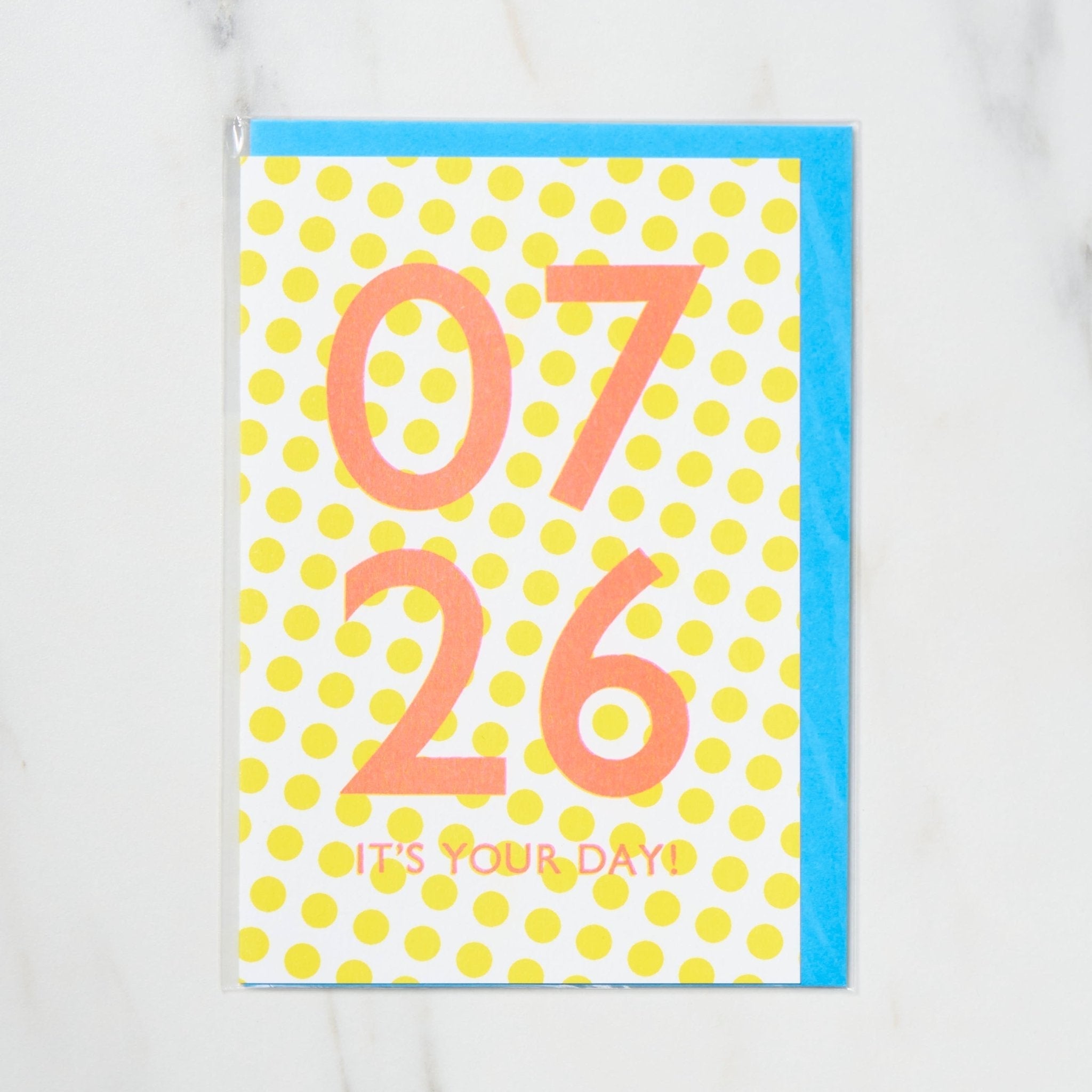 365 Find Your Day Card JULY / Letterpress Letters