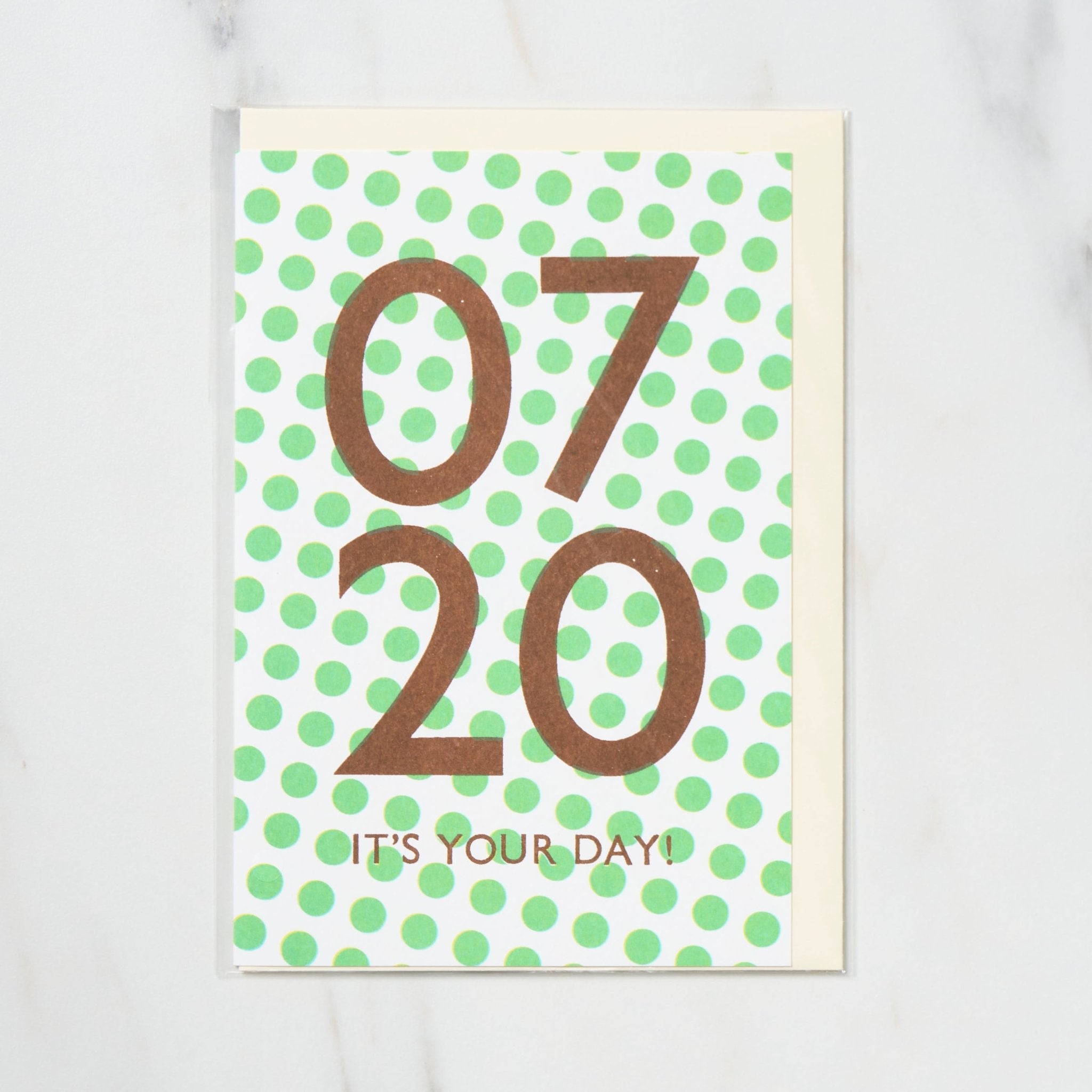 365 Find Your Day Card JULY / Letterpress Letters