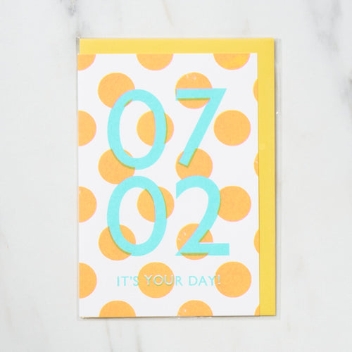 365 Find Your Day Card JULY / Letterpress Letters