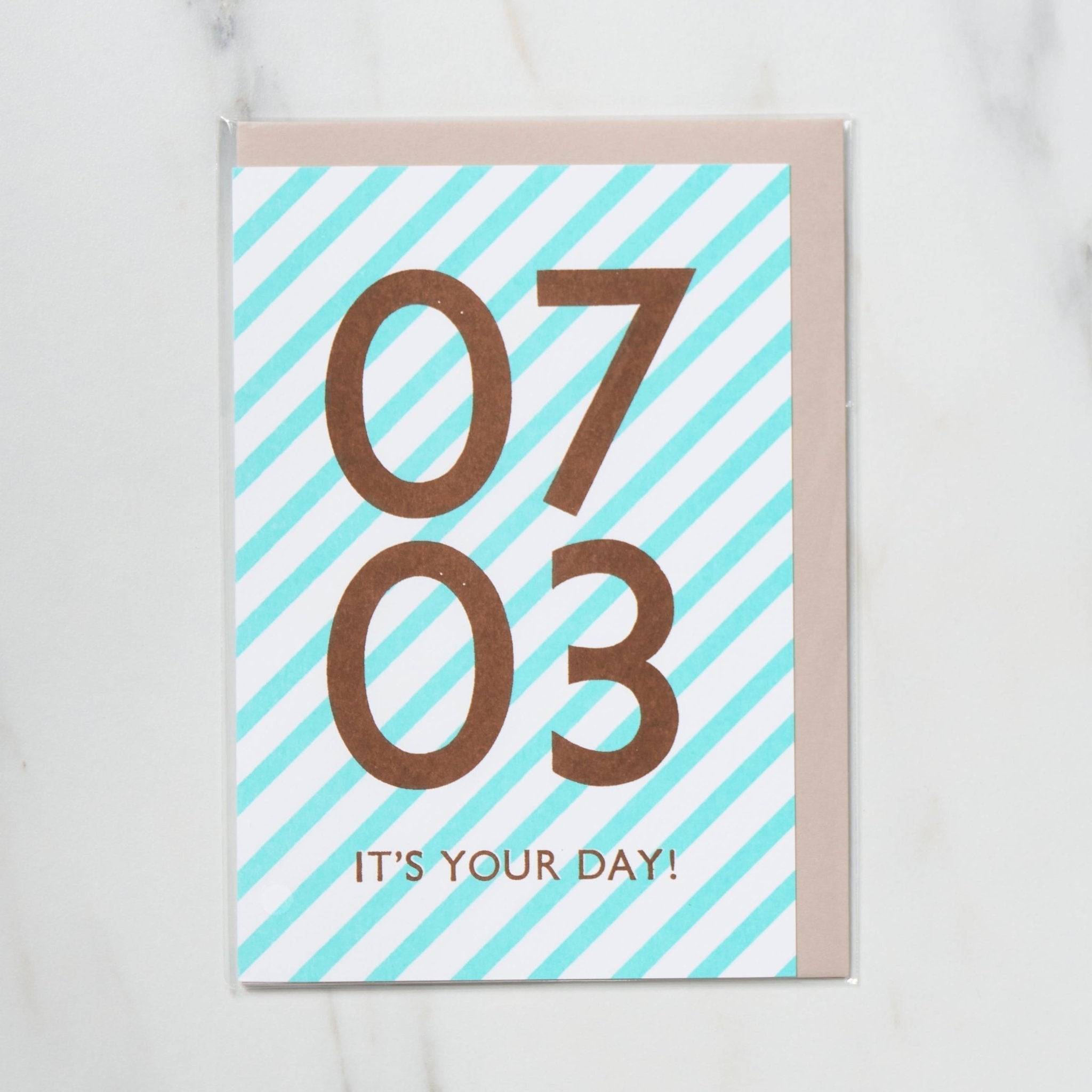 365 Find Your Day Card JULY / Letterpress Letters