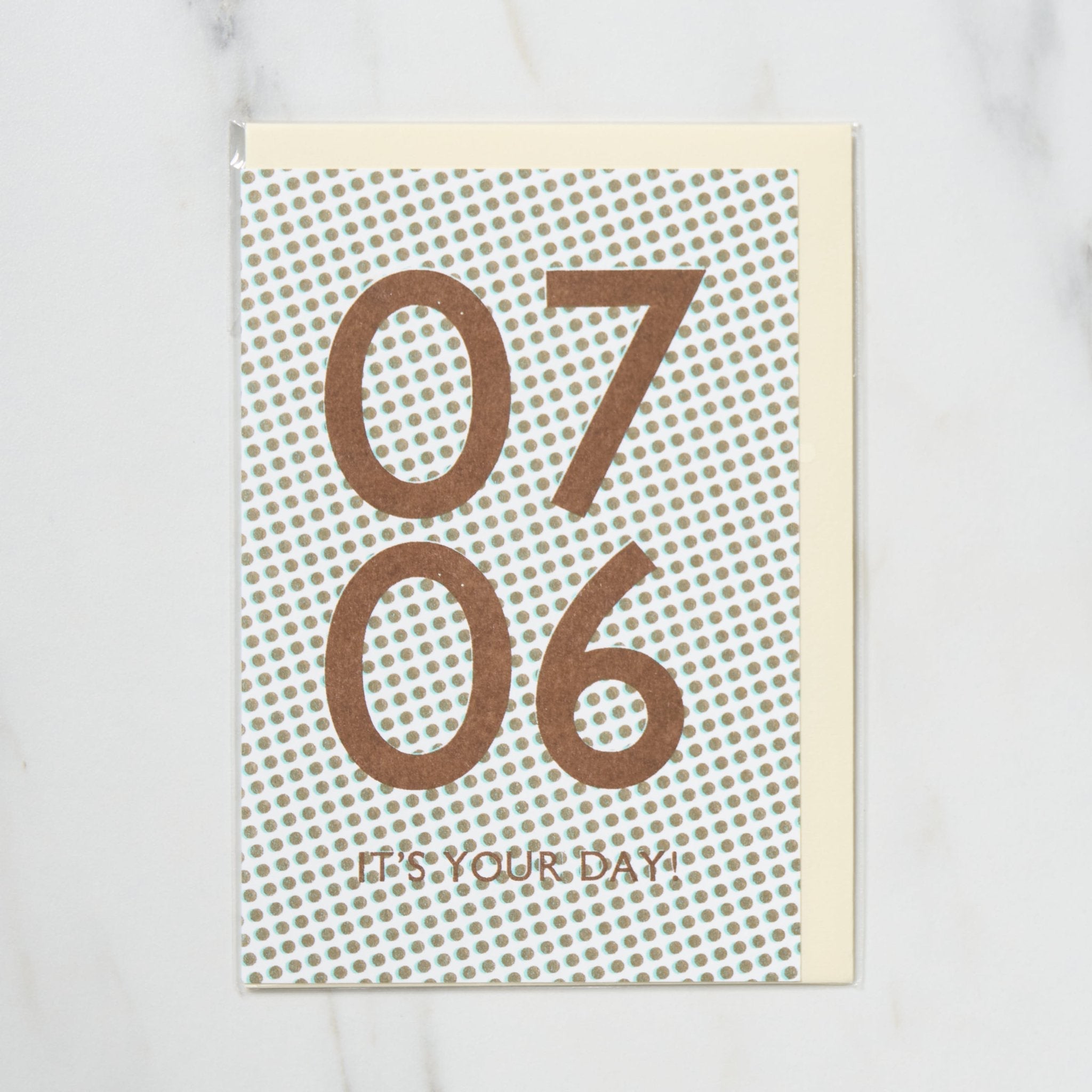 365 Find Your Day Card JULY / Letterpress Letters