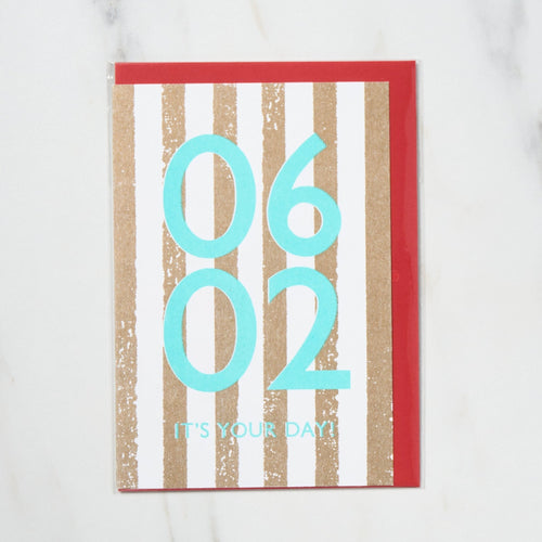 365 Find Your Day Card JUNE / Letterpress Letters