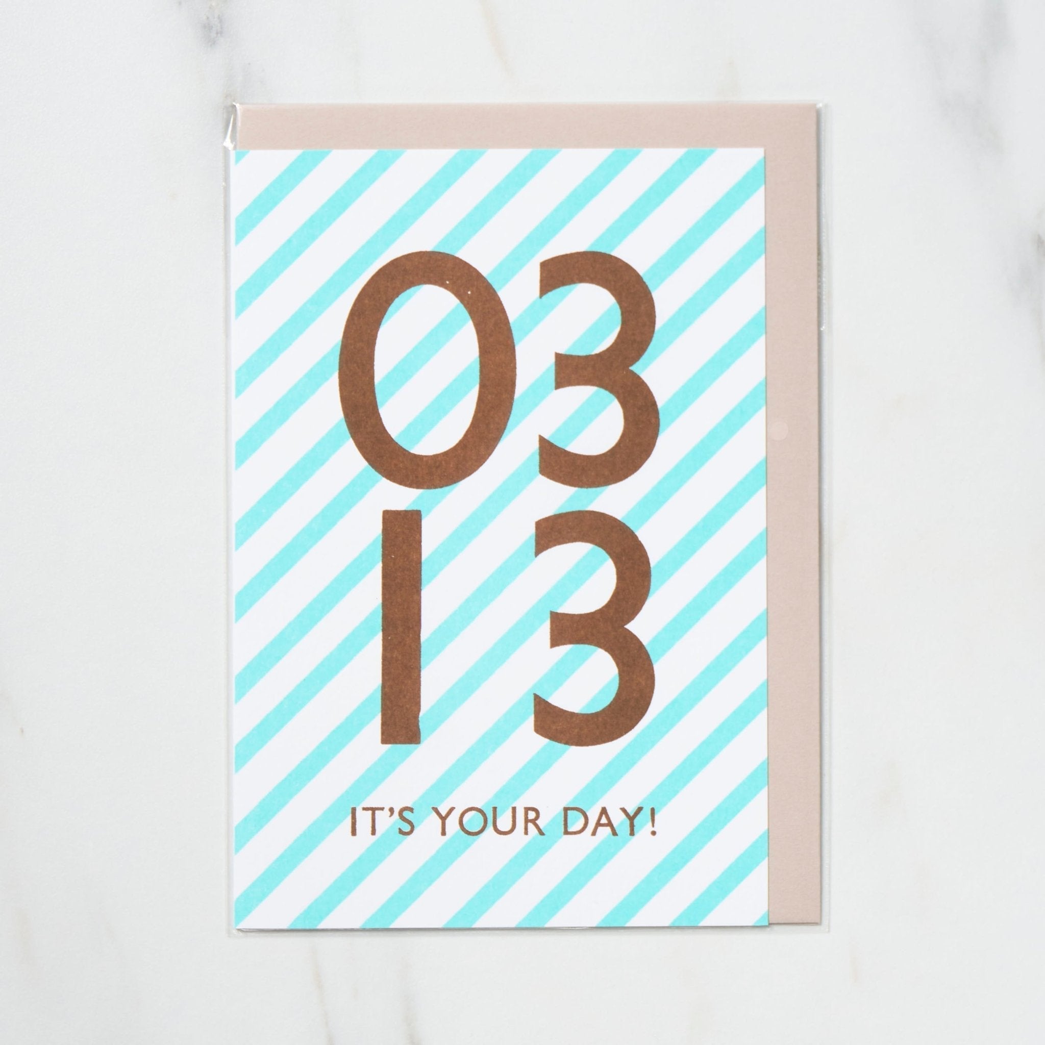 365 Find Your Day Card MARCH / Letterpress Letters