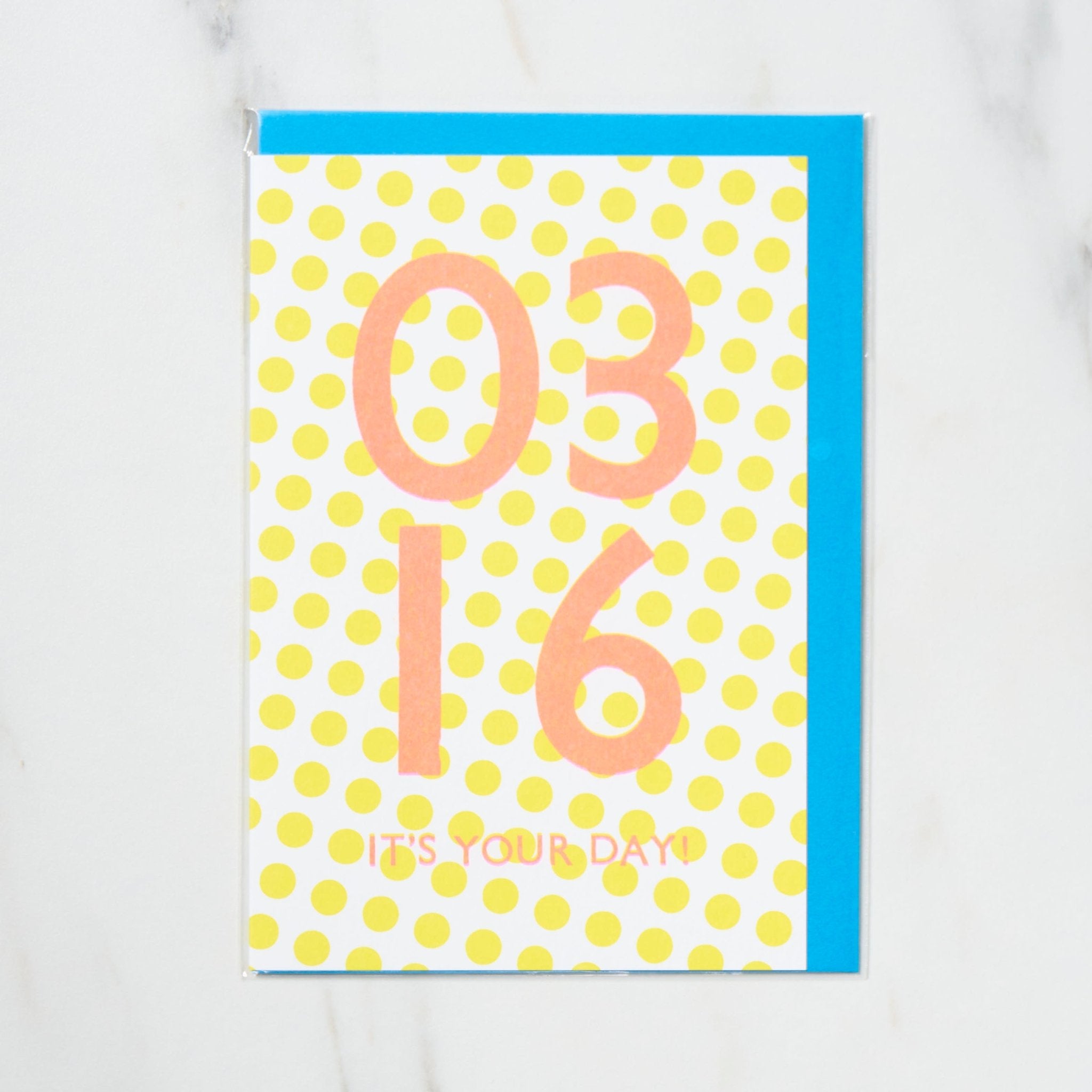 365 Find Your Day Card MARCH / Letterpress Letters