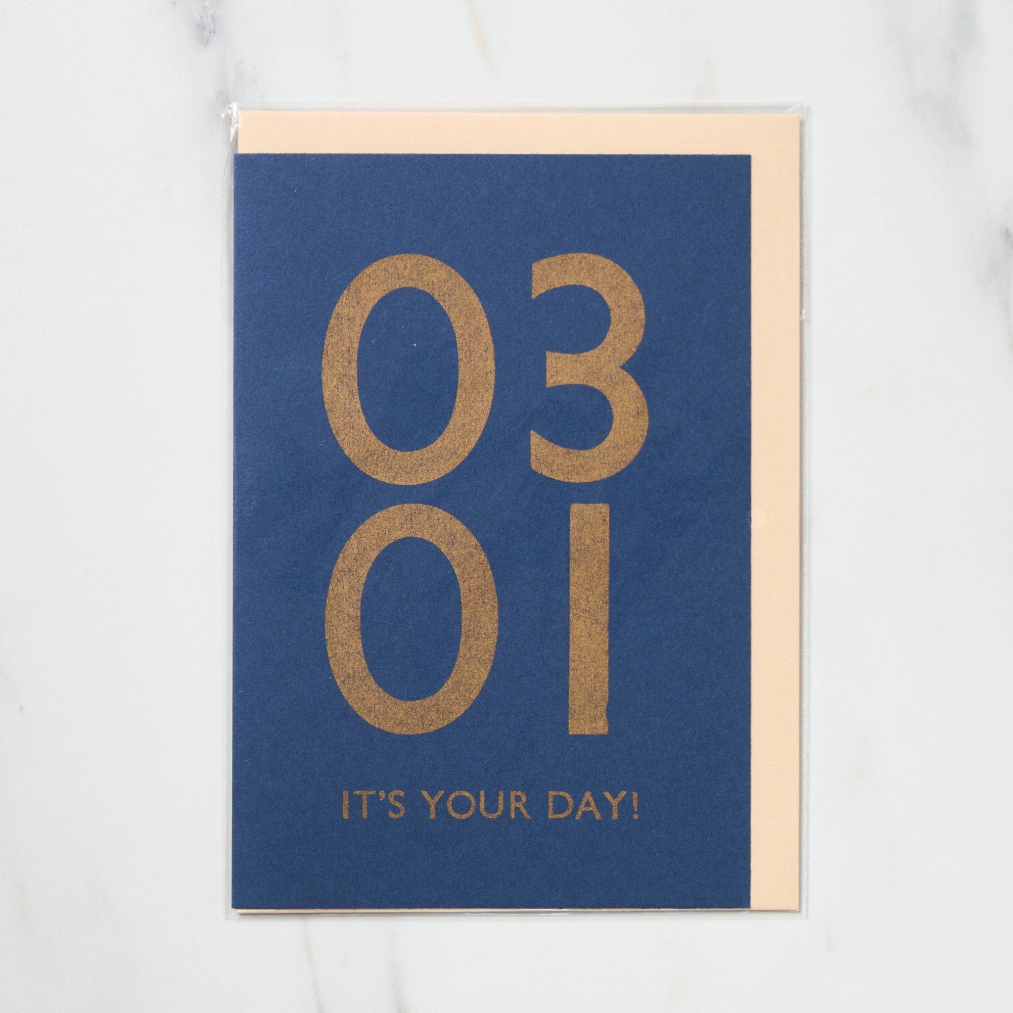 365 Find Your Day Card MARCH / Letterpress Letters