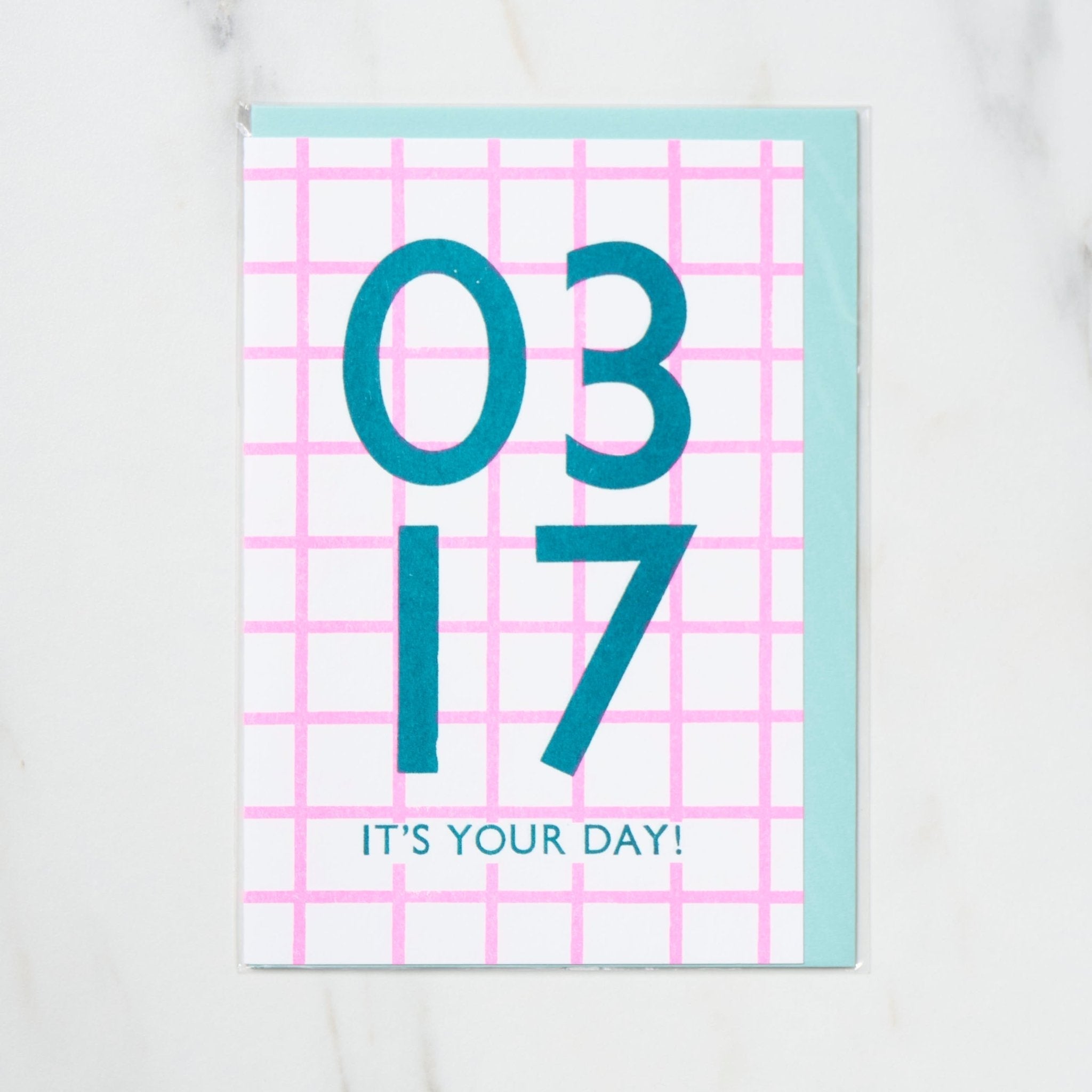 365 Find Your Day Card MARCH / Letterpress Letters