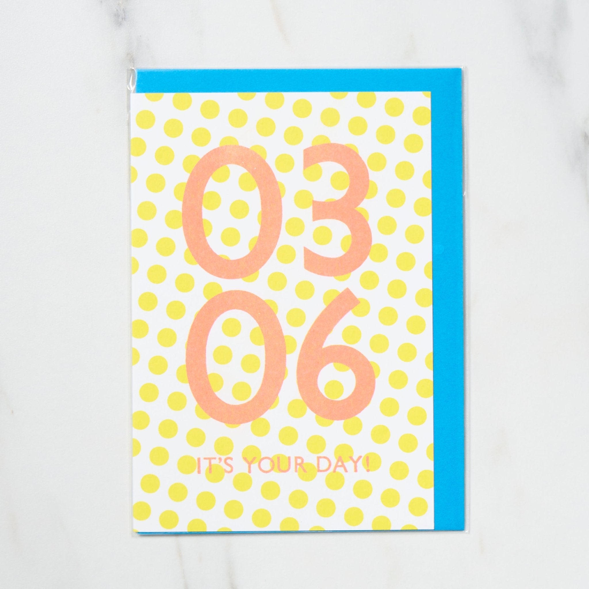 365 Find Your Day Card MARCH / Letterpress Letters